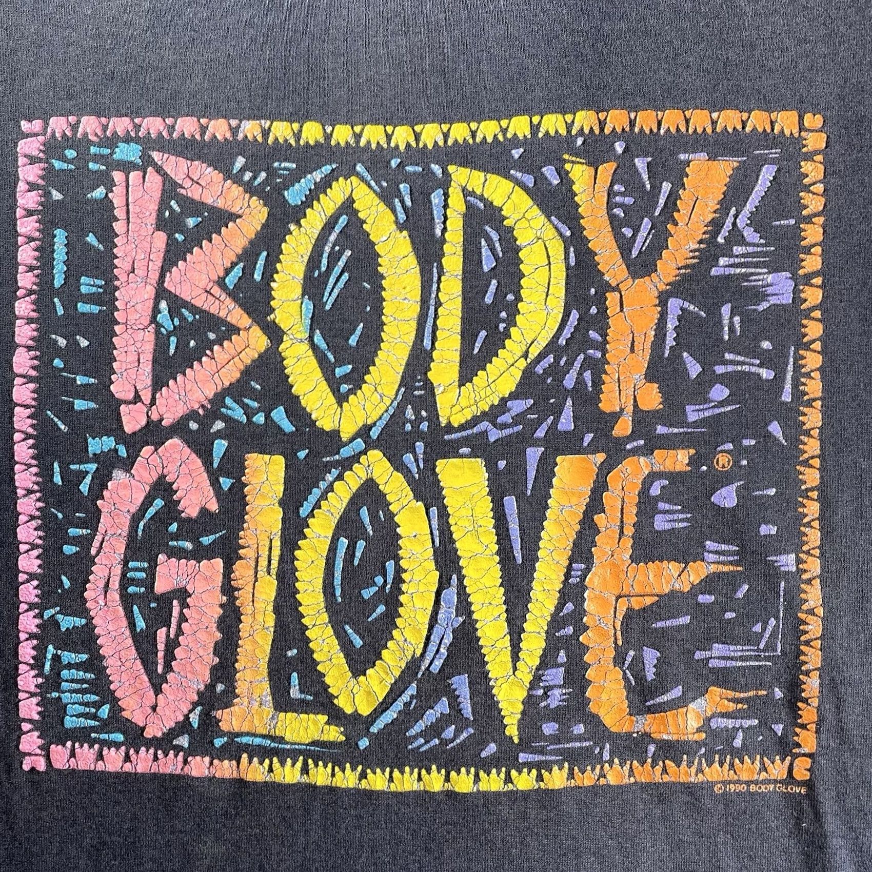 Disney VINTAGE Body Glove Shirt Mens L Black 90s Disney Cotton Crew Neck Short Sleeve 3D Textured Size US L / EU 52-54 / 3 - 4 Thumbnail