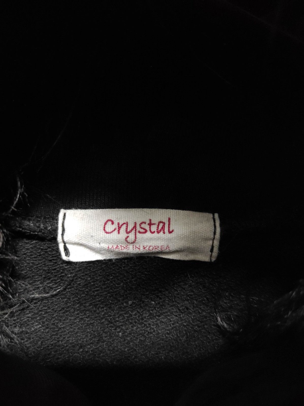 Japanese Brand Crystal black fur hoodie ifsix LGB style Size US S / EU 44-46 / 1 - 9 Thumbnail