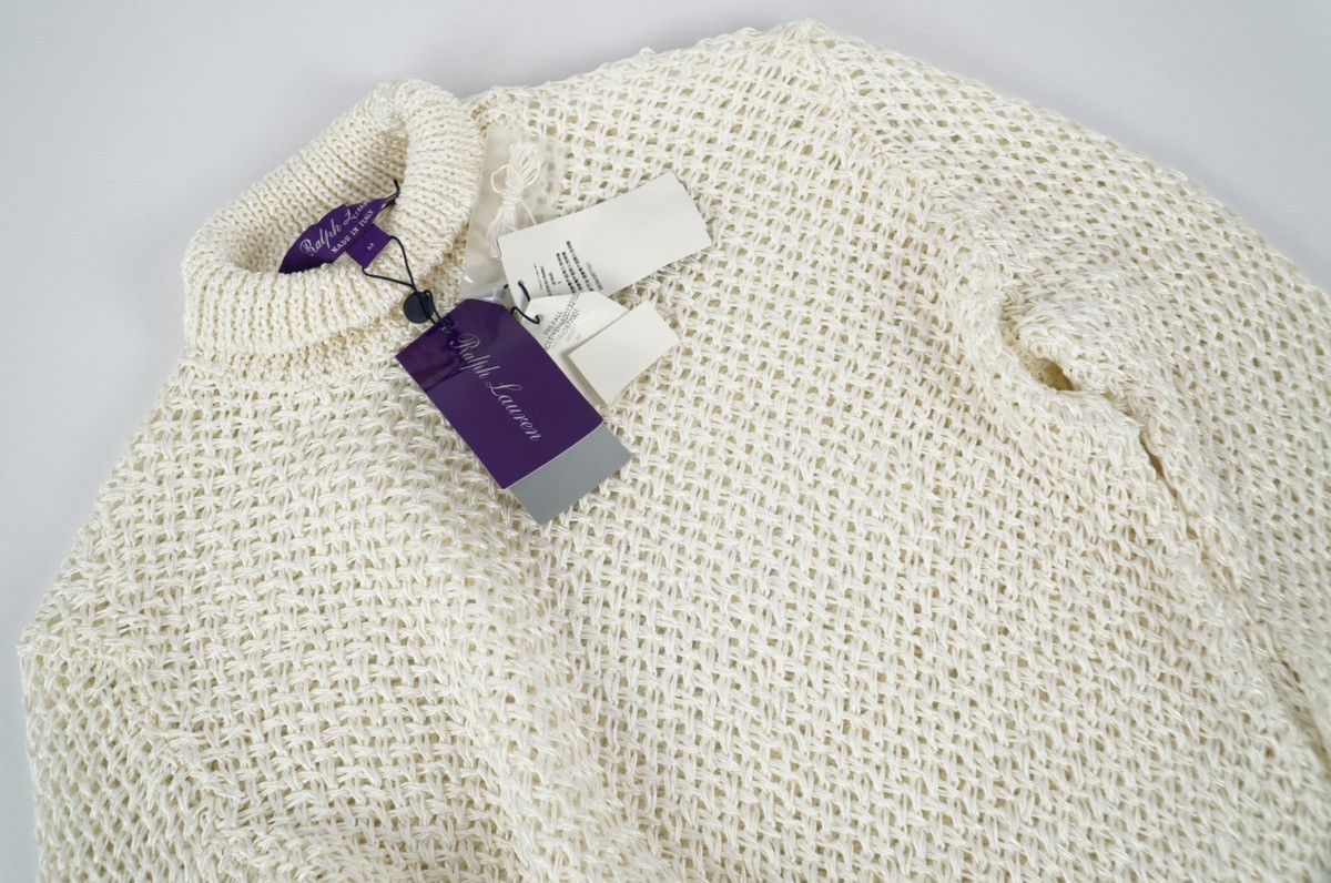 Ralph Lauren Purple Label Ralph Lauren Purple Label - Knit Jumper - Off white Size M / US 6-8 / IT 42-44 - 5 Thumbnail