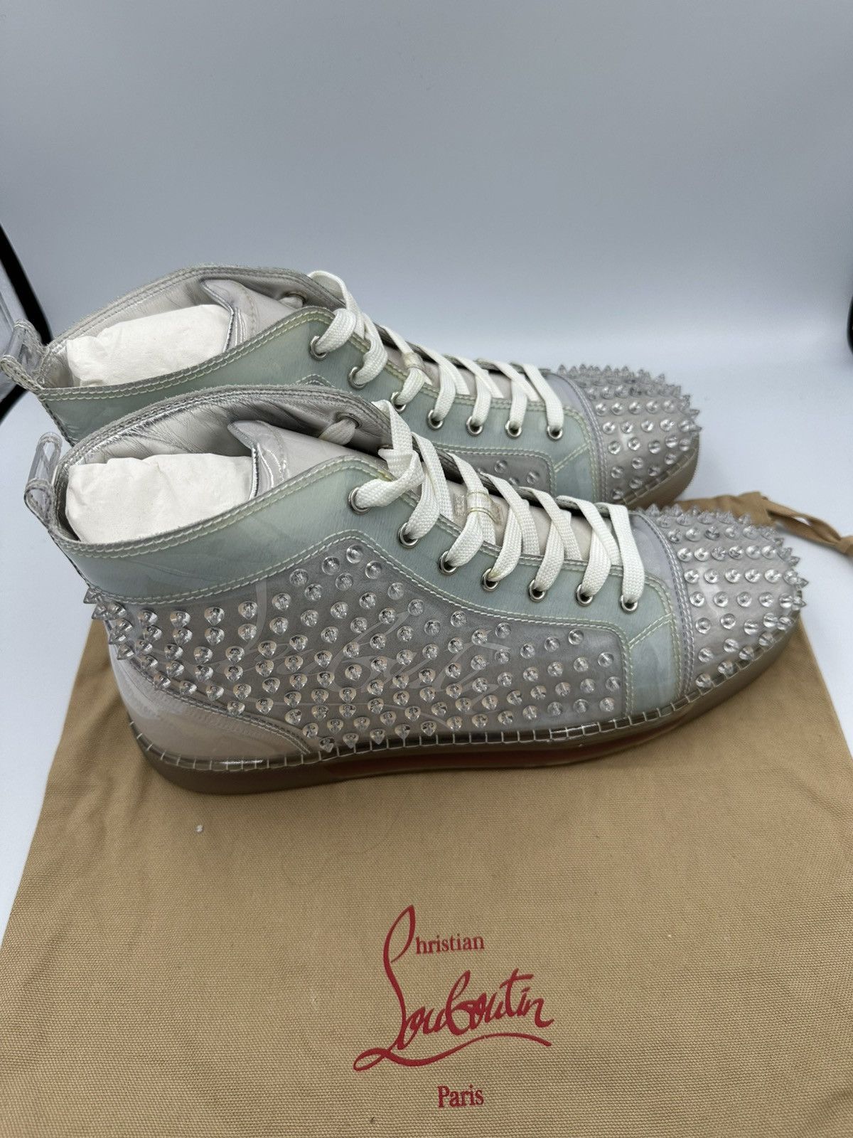 Christian Louboutin Christian Louboutin Spike Transparent Size US 13 / EU 46 - 4 Thumbnail