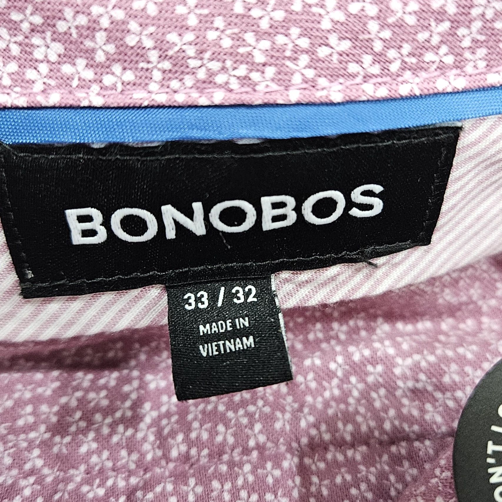 Bonobos Bonobos Pink Slim Taper Cotton Stretch Flat Front Slash Pocket Chino Pants 33x32 Size US 33 - 3 Thumbnail