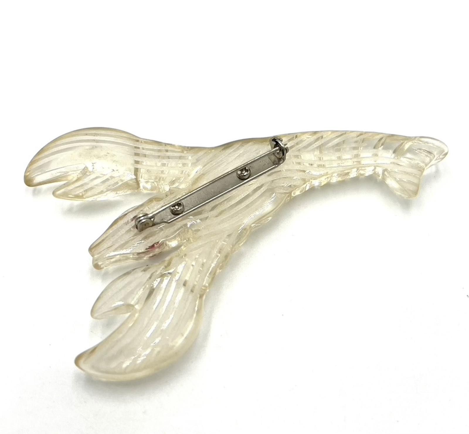 Other Clear Lucite Lobster/Crawfish Brooch Size ONE SIZE - 4 Thumbnail