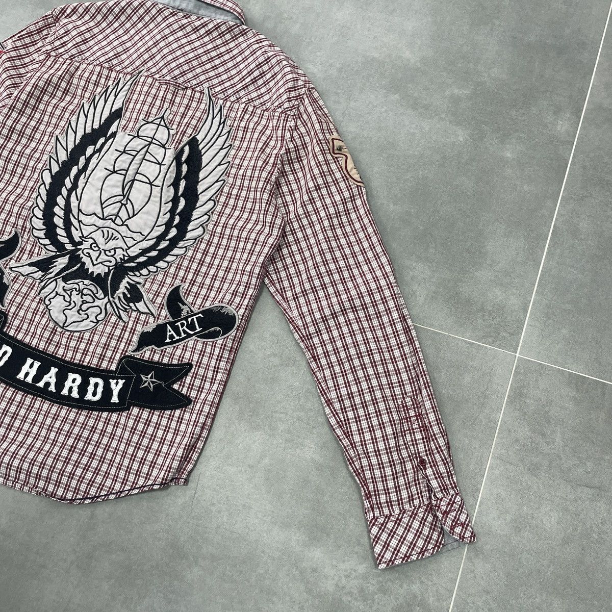 Ed Hardy Ed Hardy Eagle Ship Button Shirt Size M Size US M / EU 48-50 / 2 - 25 Thumbnail