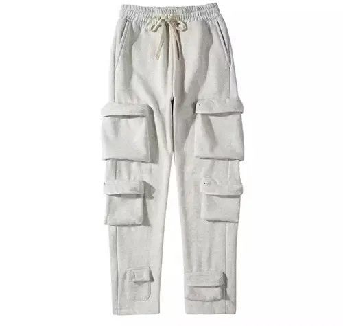 image of Vintage Cargo Sweatpants in White, Men's (Size 32)
