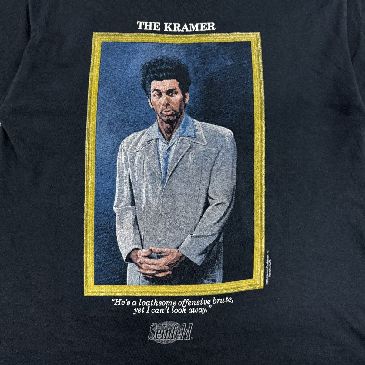 4GSELLER Vintage Seinfeld The Kramer Thrashed TV Show Promo T-Shirt Size US XL / EU 56 / 4 - 2 Thumbnail