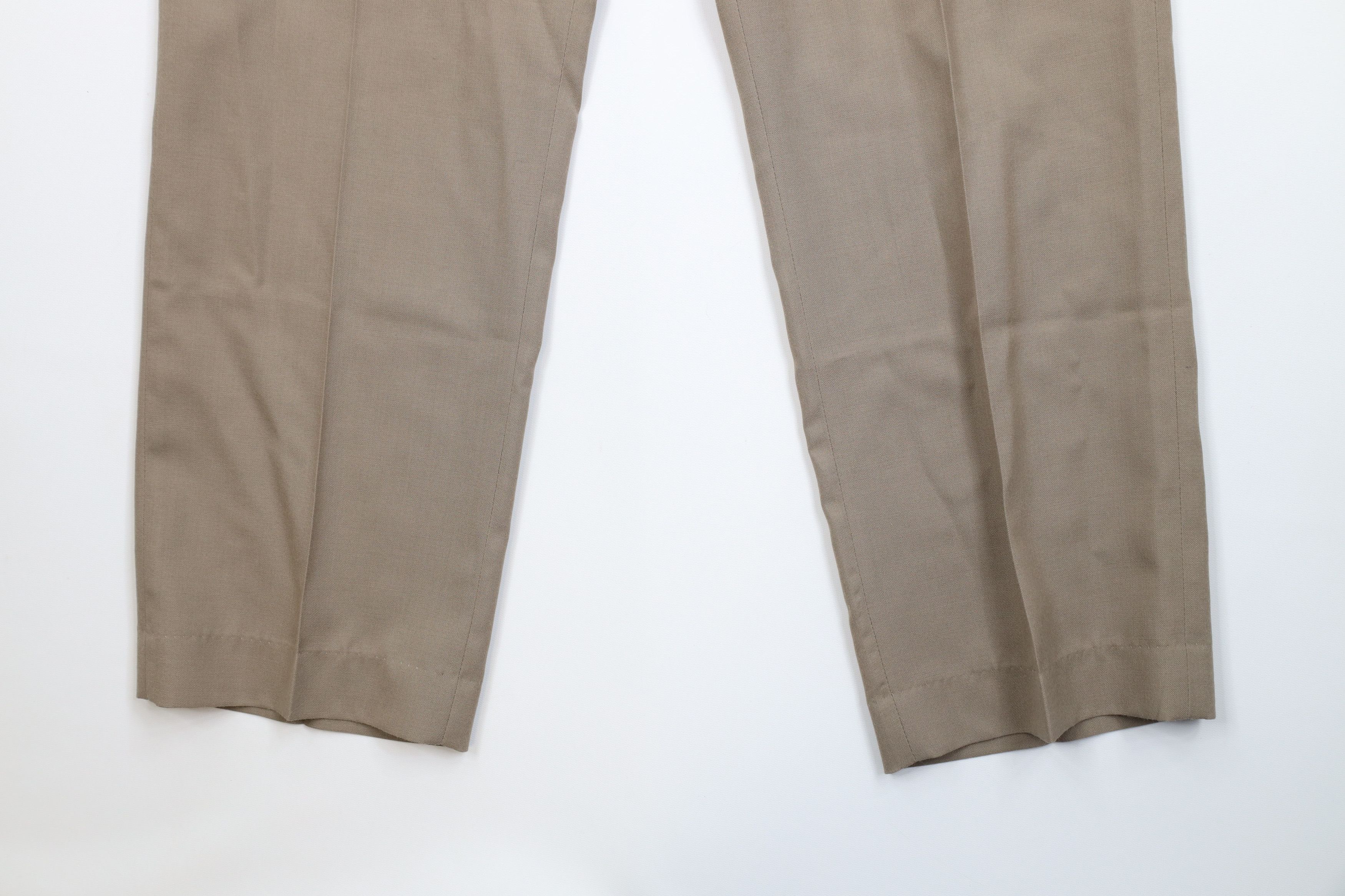 Vintage Vintage 70s Streetwear Wool Blend Wide Leg Chino Pants USA Size US 36 / EU 52 - 4 Thumbnail