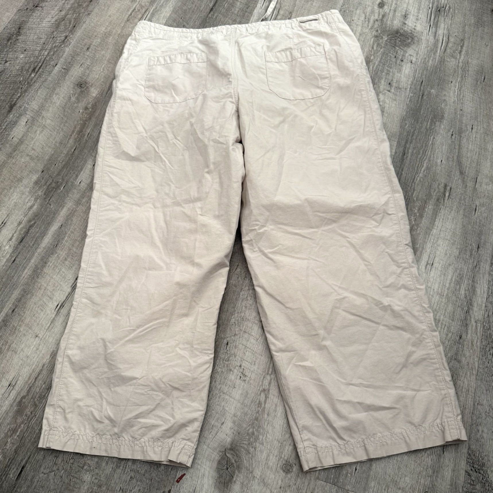 Vintage COLUMBIA Capri Pants Womens Large Beige Capr i Double Layer Knees Hiking Walking Activewear Regular Fit Zip 24in Inseam Beige Women Pants Size 36" / US 14 / IT 50 - 3 Thumbnail