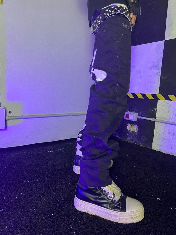 Japanese Brand Goth Punk Opium Custom Doom Pants Oversize Baggy Streetwear Size US 36 / EU 52 - 2 Thumbnail