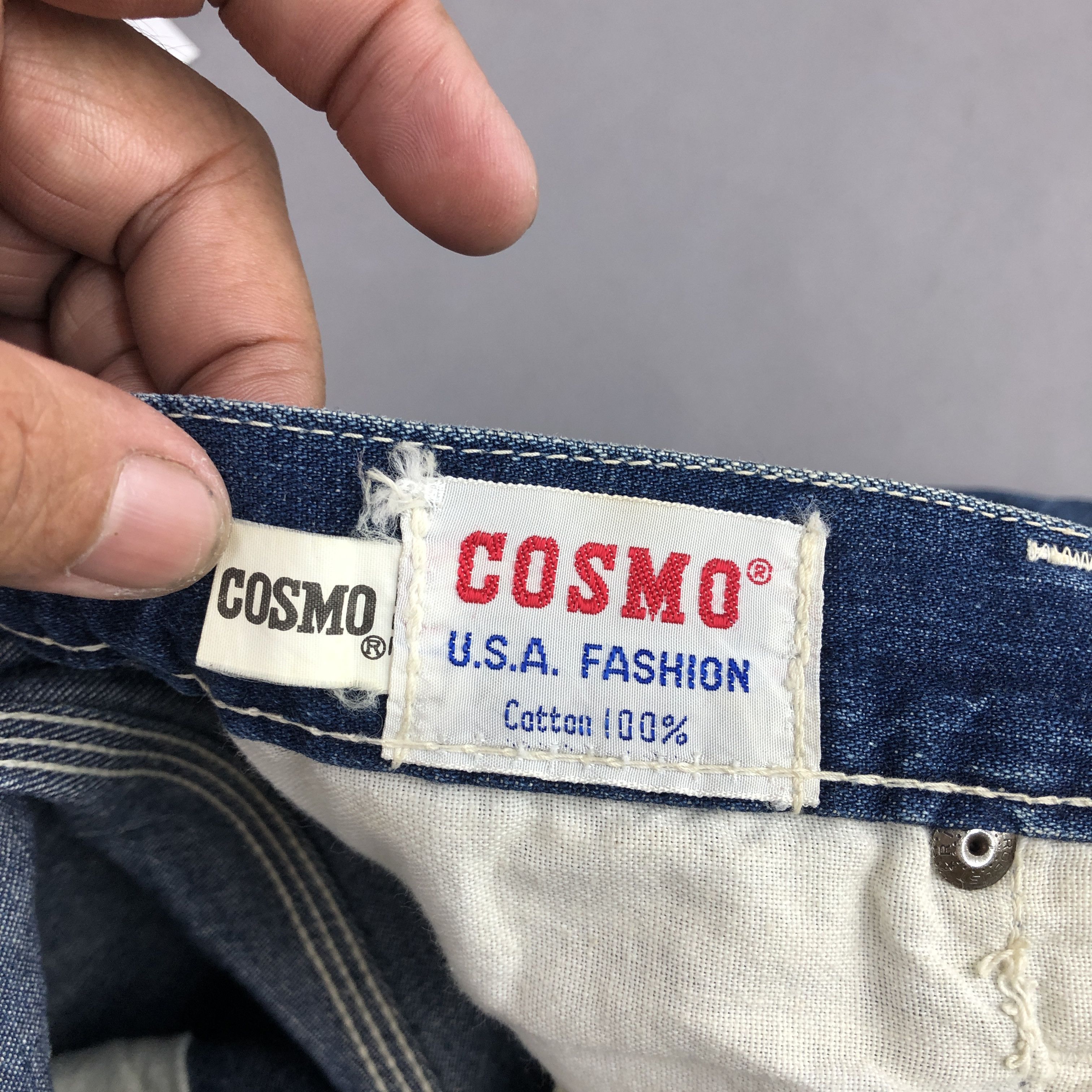 Japanese Brand Vintage 70s Cosmo Carpenter Jeans Workwear Denim - GF30289 Size 28" / US 6 / IT 42 - 7 Thumbnail