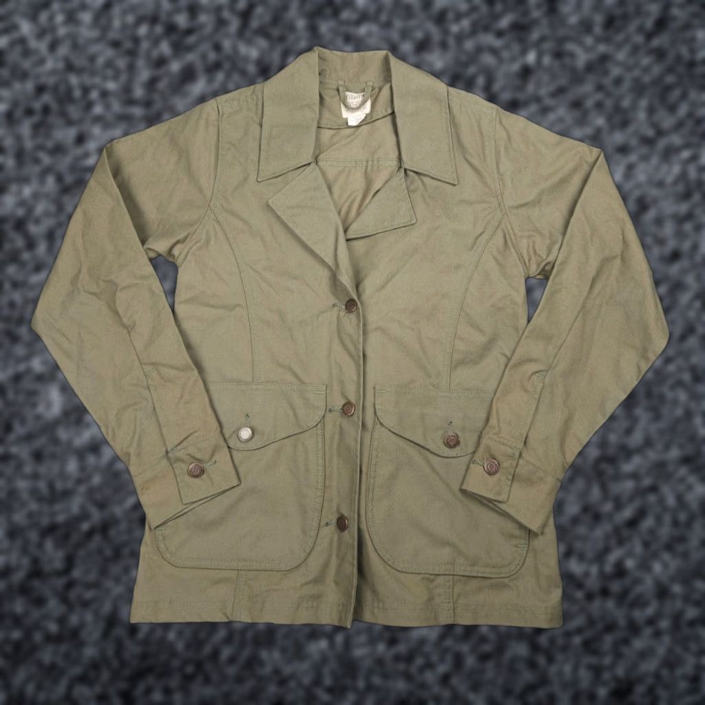 Filson VINTAGE Filson Jacket Chore Coat Women's Medium Beige Snap Pockets Cotton USA Jacket Size M / US 6-8 / IT 42-44 - 1 Thumbnail