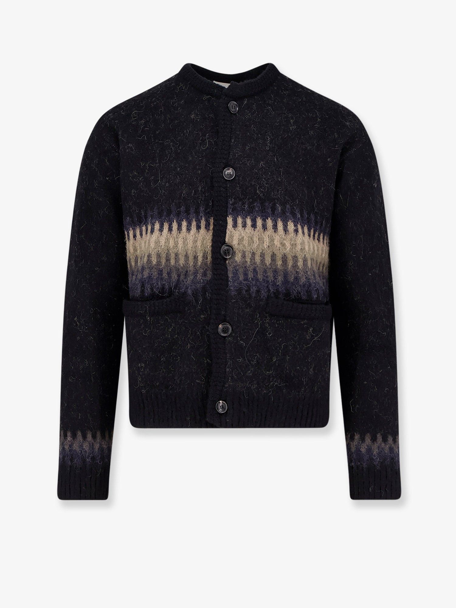 TONYWACK Jacquard Unisex Alpaca Cardigan Size US XL / EU 56 / 4 - 1 Thumbnail