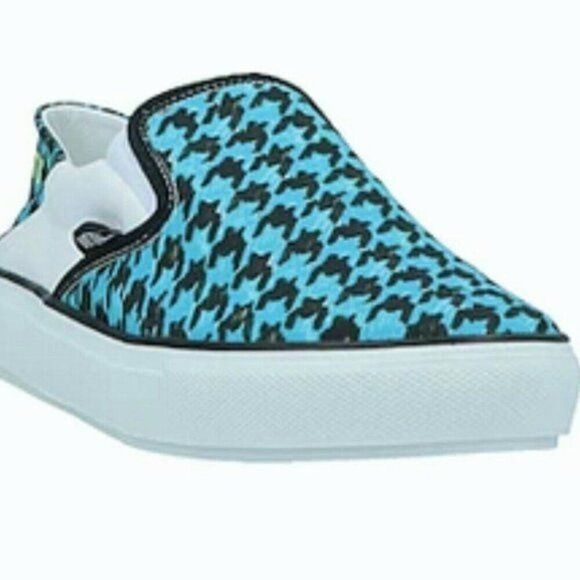 Vetements Vetements Baboush Slip On Sneakers Blue houndstooth canvas Size US 8 / IT 38 - 2 Thumbnail