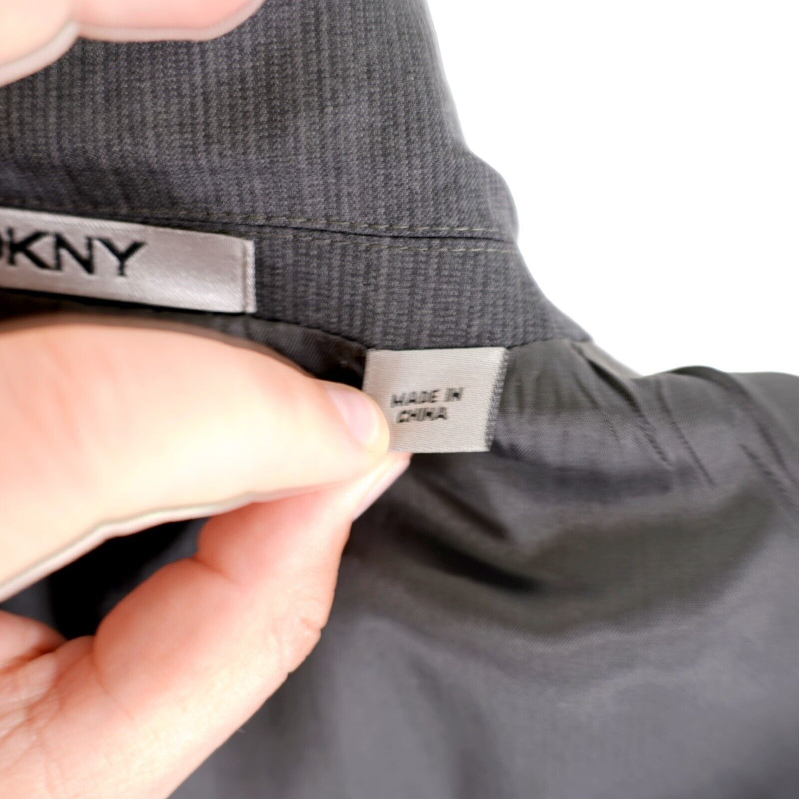 DKNY Dkny 2 Wool Gray Striped 2 Button Piece Suit 40R Or Slim 42R Size 40R - 16 Thumbnail