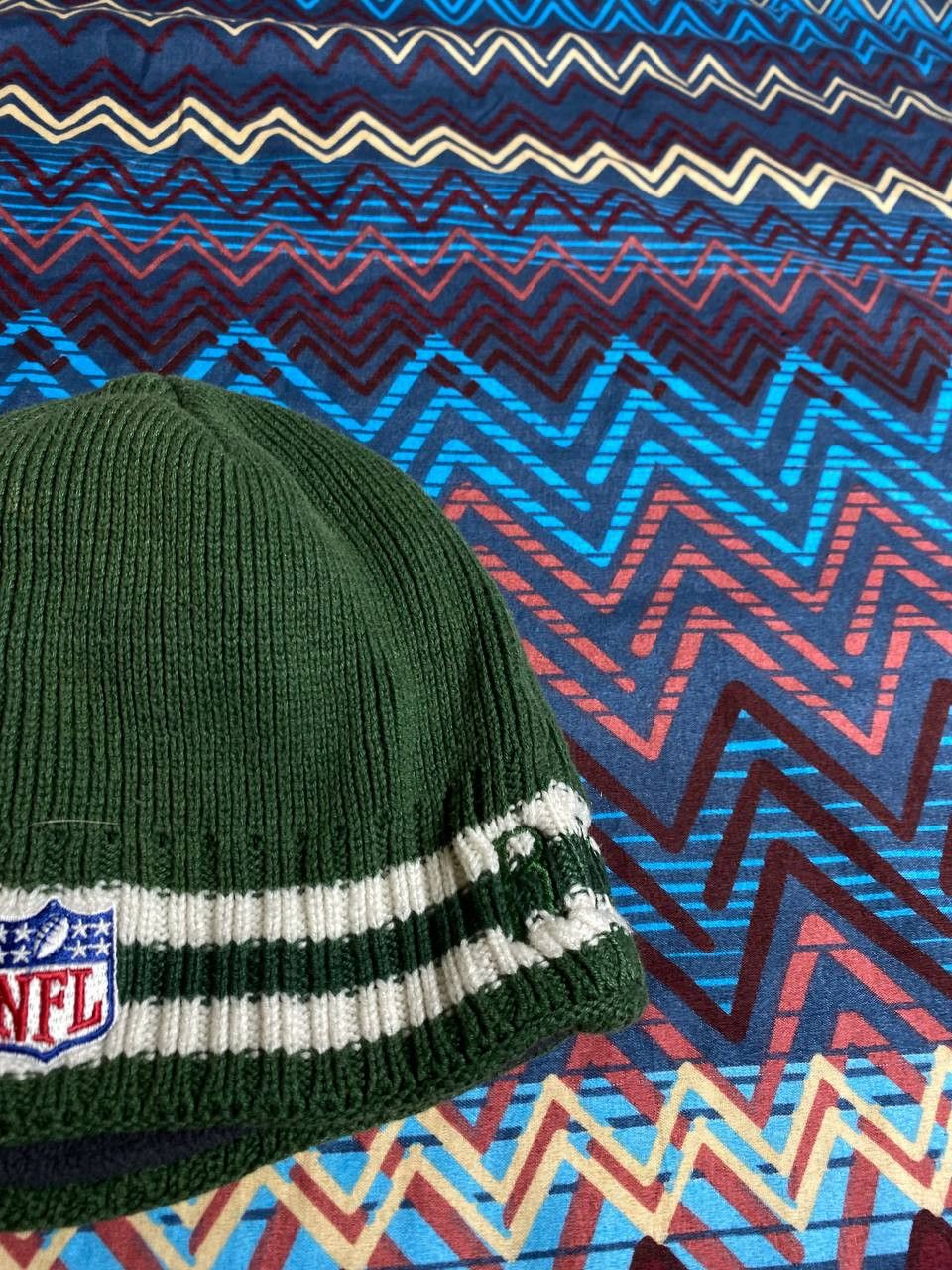 Reebok Hats green Vintage striped Reebok Y2K logo NFL Streetwear Size ONE SIZE - 11 Thumbnail