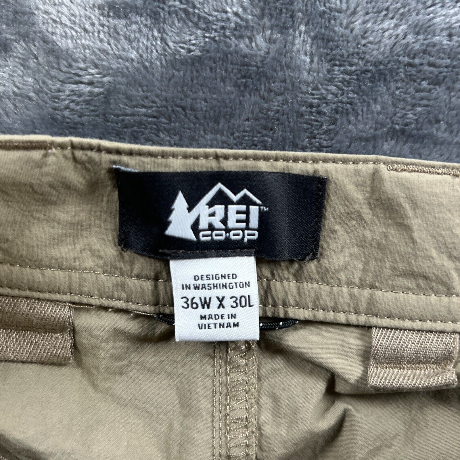 Rei REI Co-op Pants Men 36x32 (34X29) Relaxed Gray/Tan Khaki Con Size US 36 / EU 52 - 4 Thumbnail