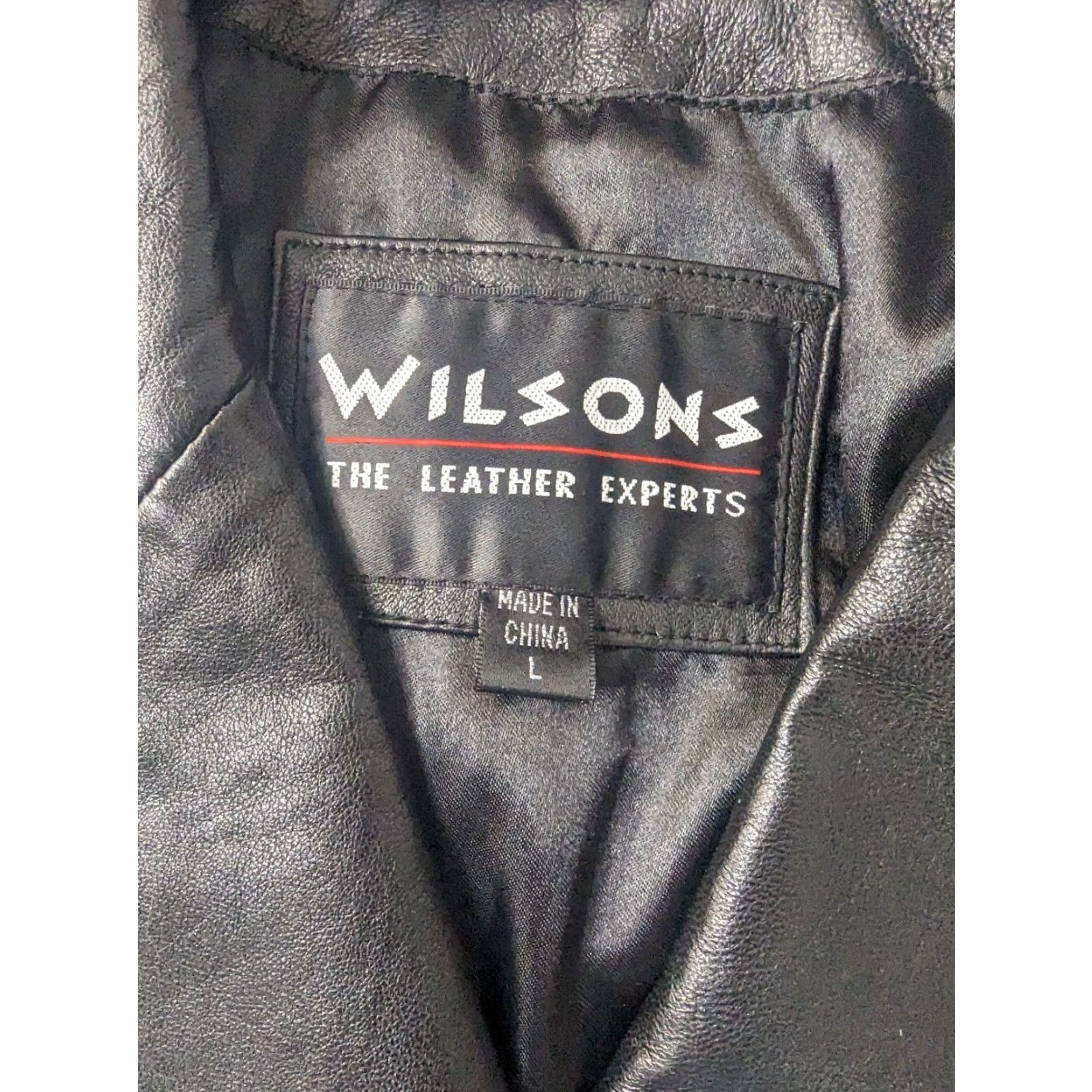 Vintage VINTAGE Wilsons Leather Black Leather Coat Jacket Moto Biker Bomber Womens Large Size L / US 10 / IT 46 - 4 Thumbnail