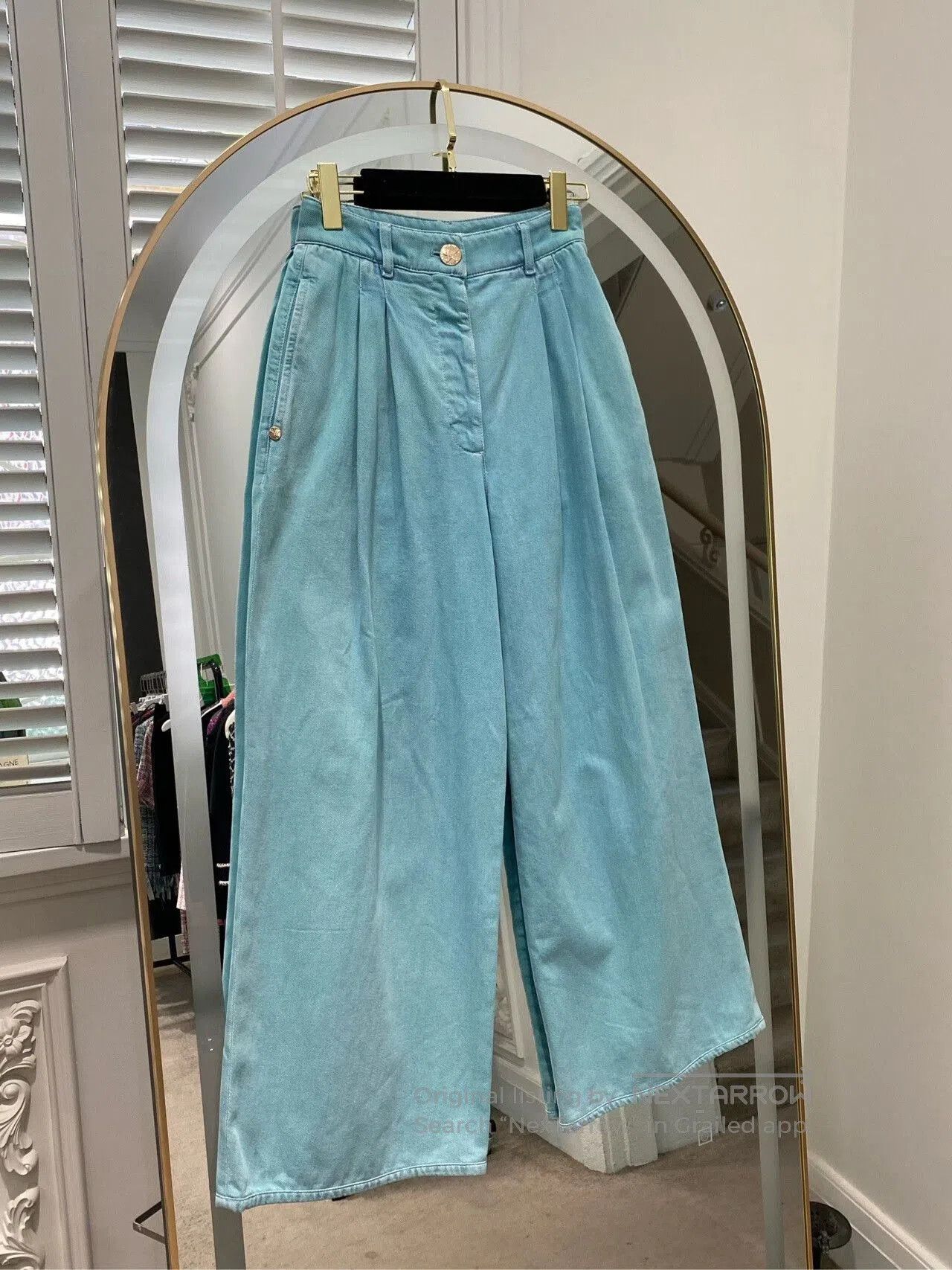 Chanel Chanel 2021 Blue Wide-Leg Jeans. Size US 36 / EU 52 - 1 Thumbnail
