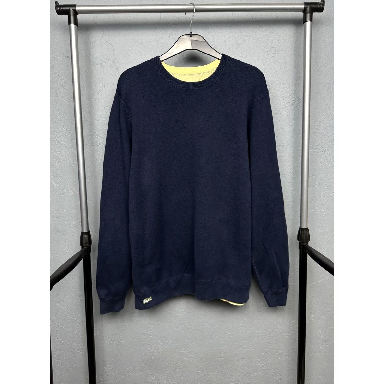 Lacoste Lacoste Vintage Reversible Sweatshirt Mens XL Blue Cotton Logo Sweatshirt Vintage Yes Clothing Pullover Crew Neck Size US XL / EU 56 / 4 - 2 Thumbnail