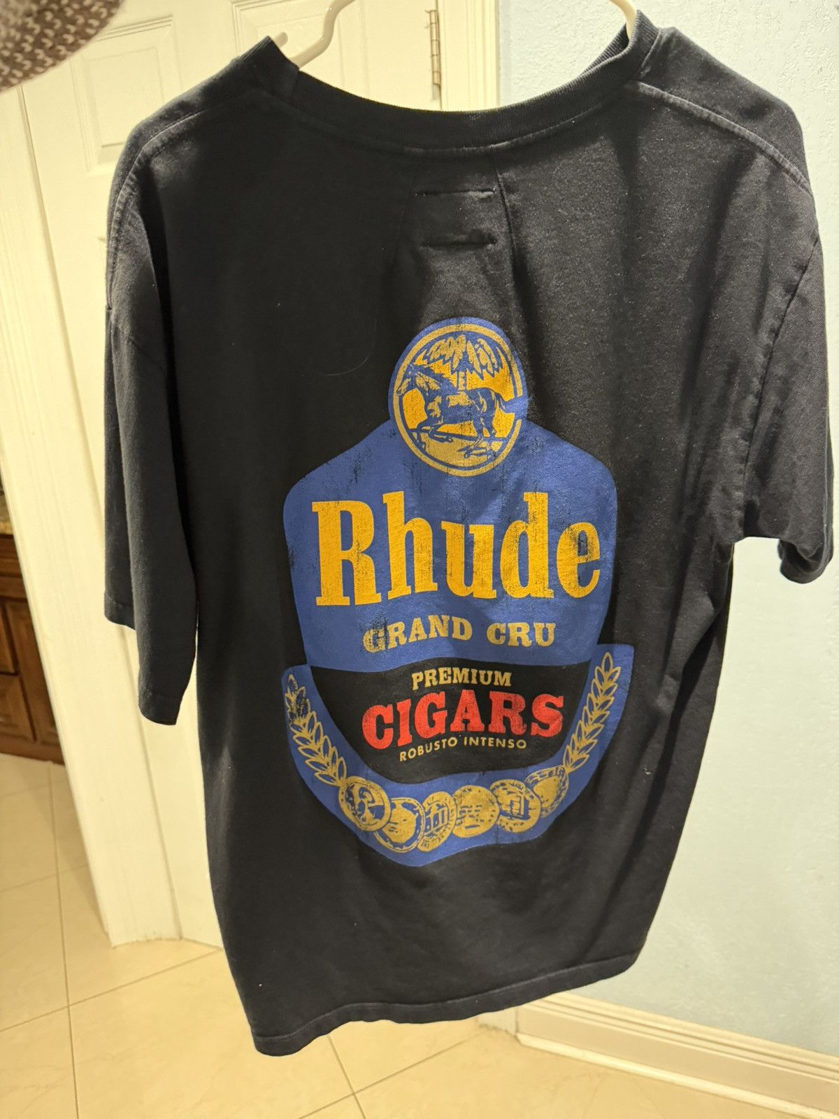 Rhude Rhude “Grand Cru Premium Cigars” Graphic Tee – Size S Size US S / EU 44-46 / 1 - 1 Thumbnail