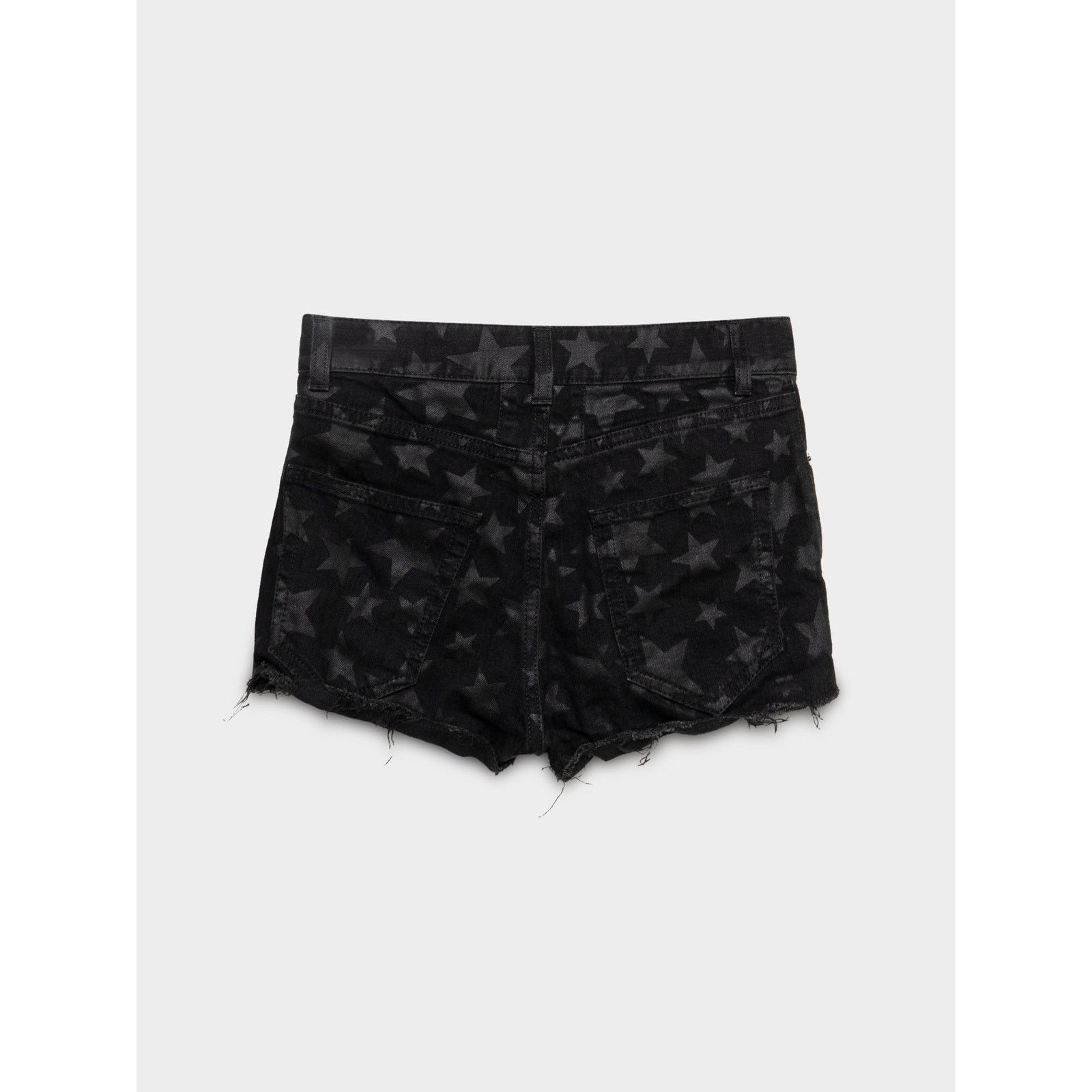 Saint Laurent Paris Waxed Star Booty Shorts Size 24" / US 00 / IT 34 - 2 Thumbnail