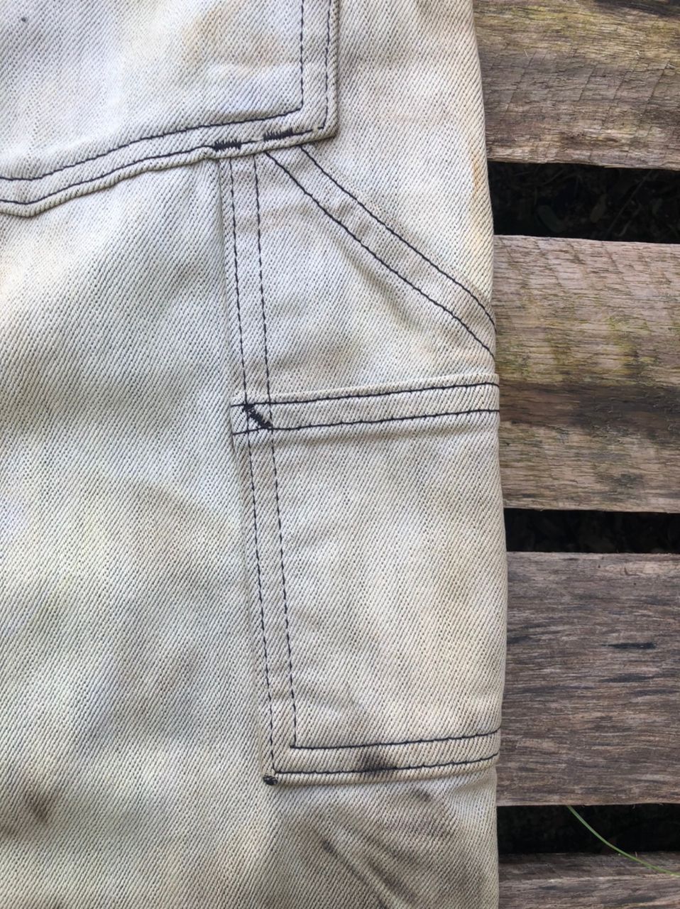 Levi's × Vintage Vintage Levi's Bleached Carpenter Denim Jeans Size US 34 / EU 50 - 8 Thumbnail