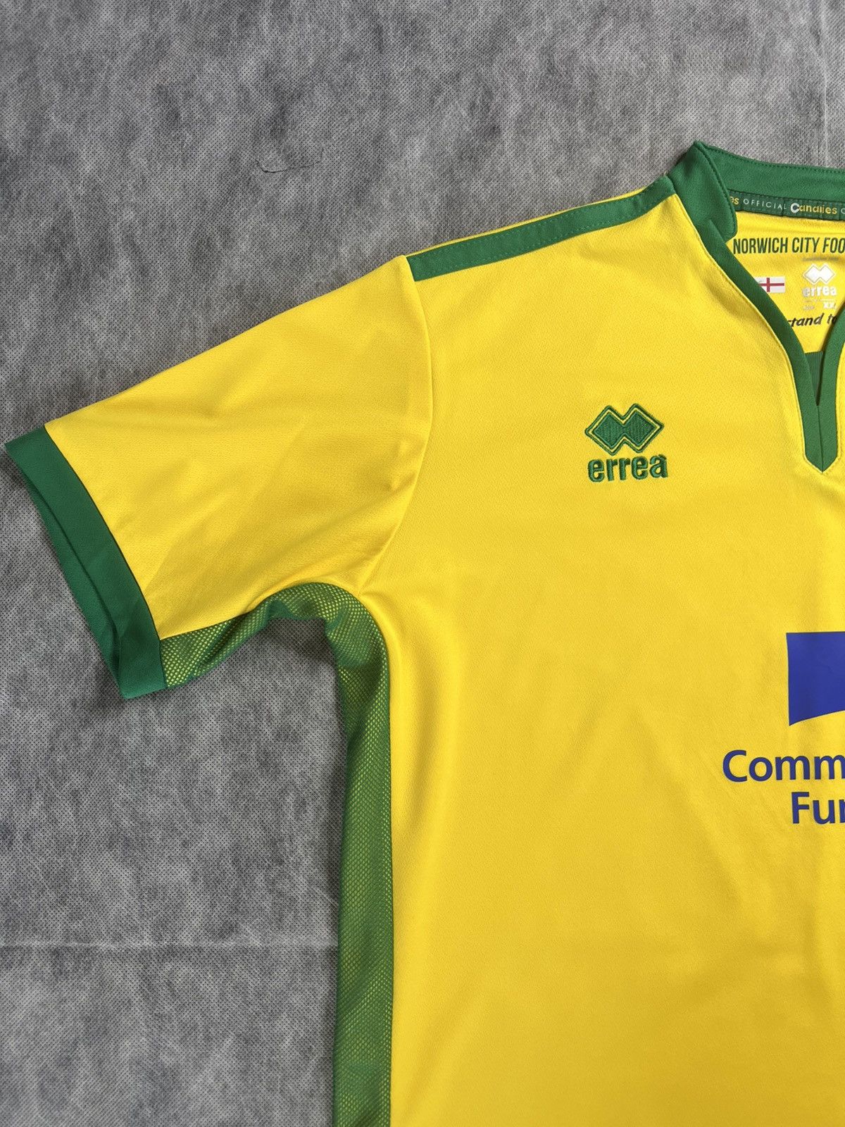 Errea Norwich City Football Shirt Errea XXL Home Kit Jersey 2016 Size US XXL / EU 58 / 5 - 5 Thumbnail