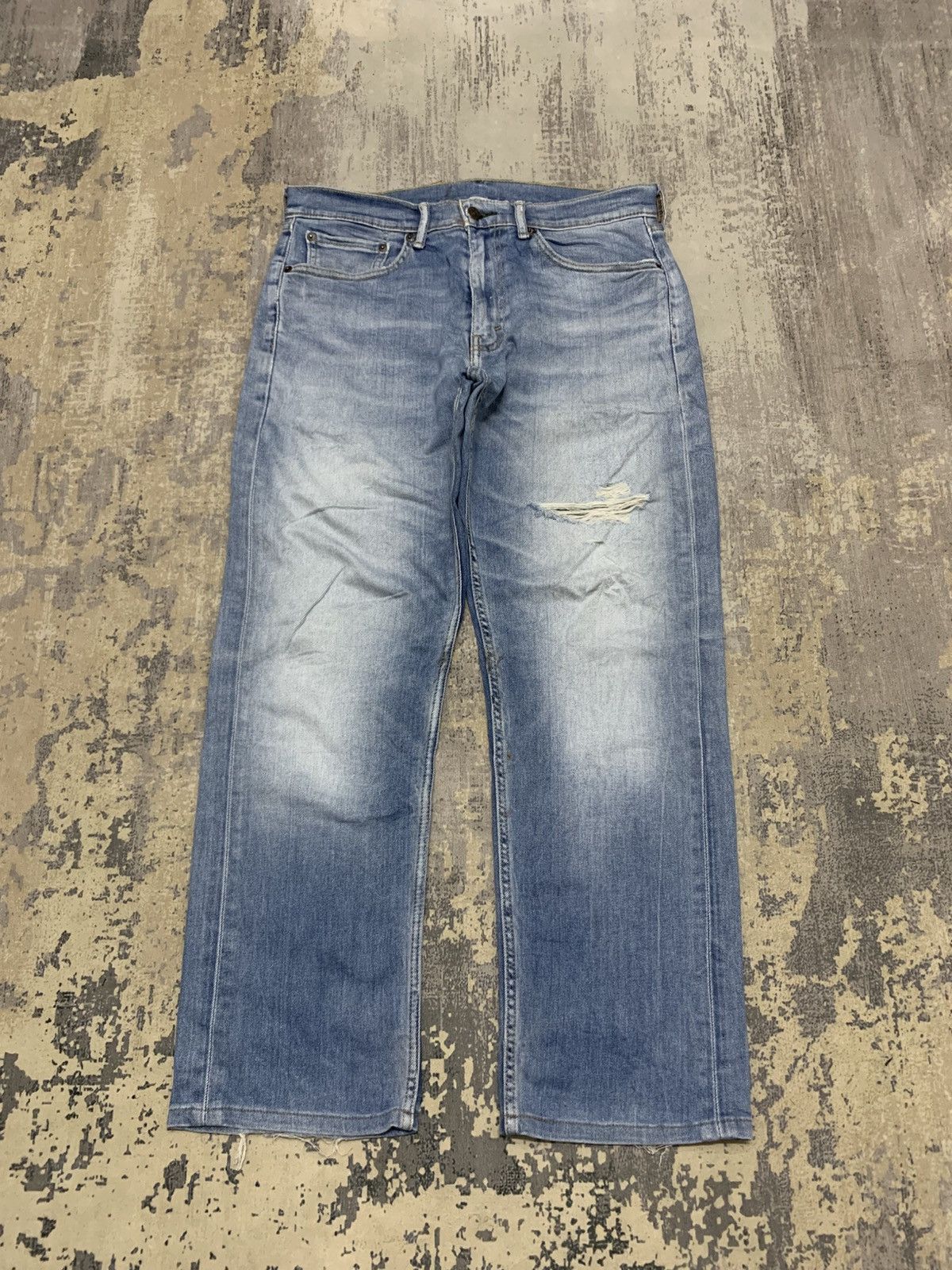 Levi's VTG Y2K Levi’s 505 Straight Leg Denim Jeans Distressed Faded Size US 33 - 1 Thumbnail