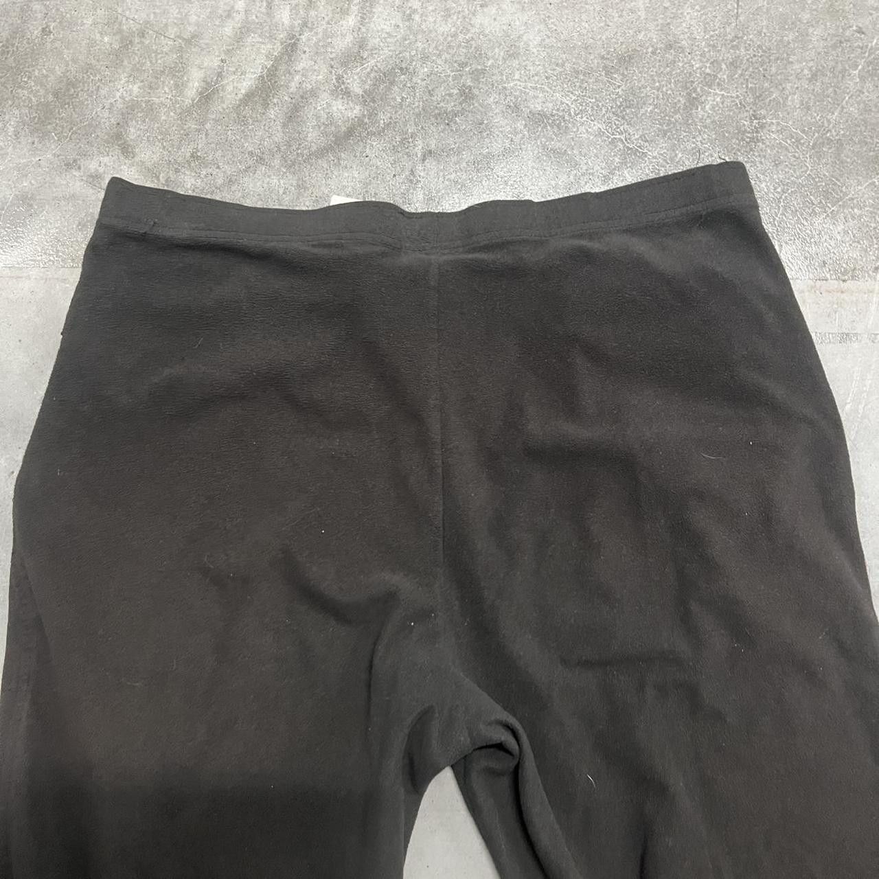 Japanese Brand × Vintage Vintage Y2K Baggy Black Wideleg Sweatpants with Pockets! Size US 34 / EU 50 - 6 Thumbnail