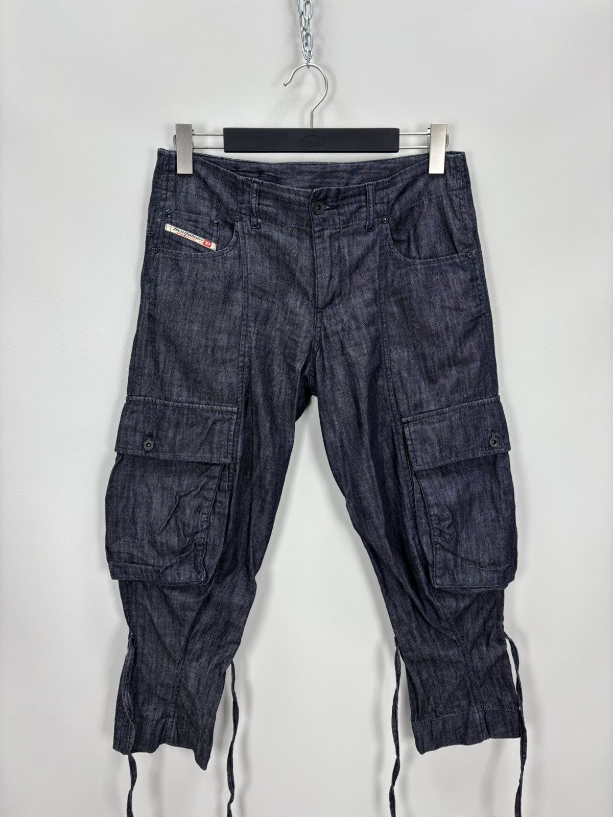 Diesel Womens cargo pants Diesel Size 30 Color Blue Size 26" / US 2 / IT 38 - 2 Thumbnail