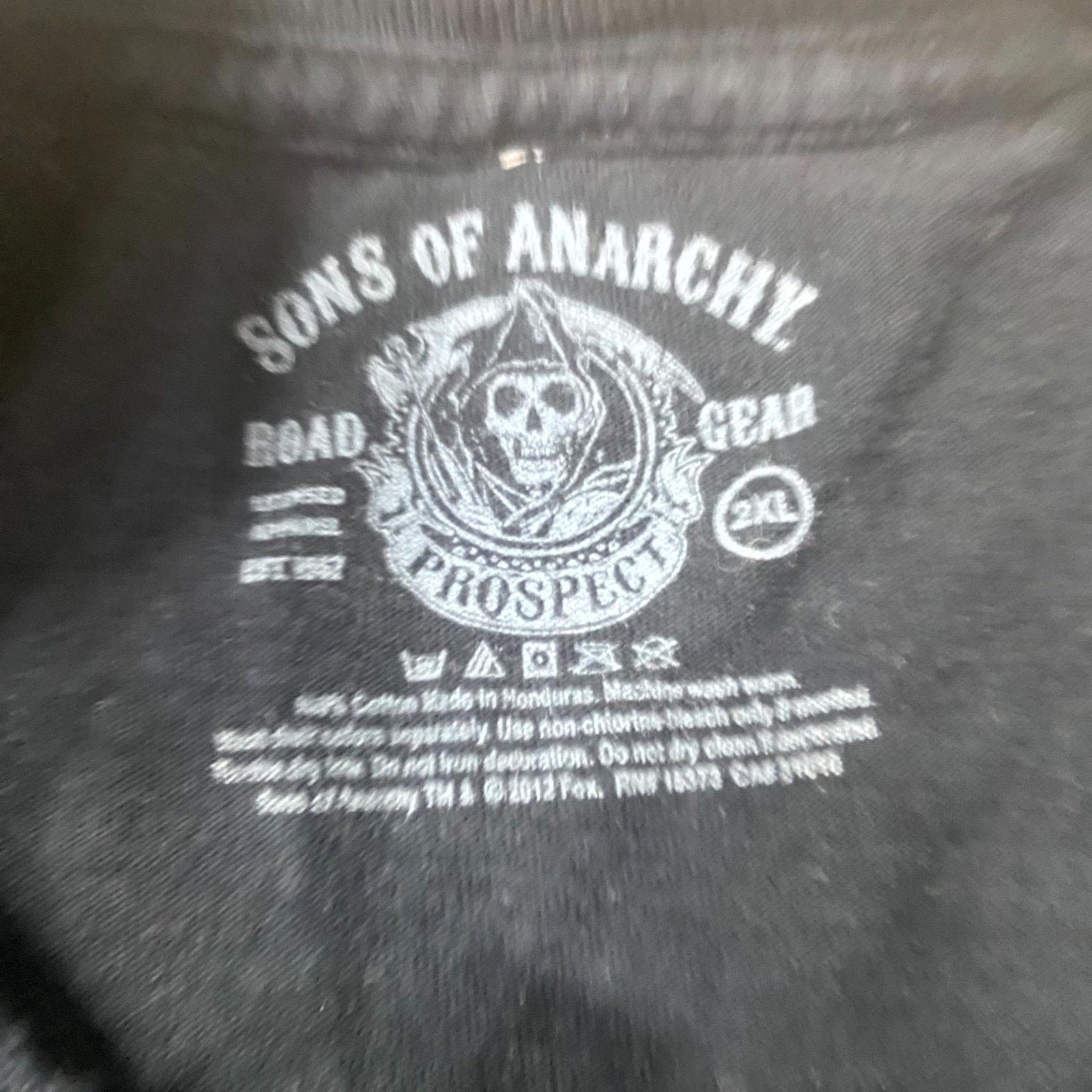 & Other Stories Sons Of Anarchy Y2K Grunge Goth T Shirt Sz 2XL Black Samcro Size US XXL / EU 58 / 5 - 4 Thumbnail