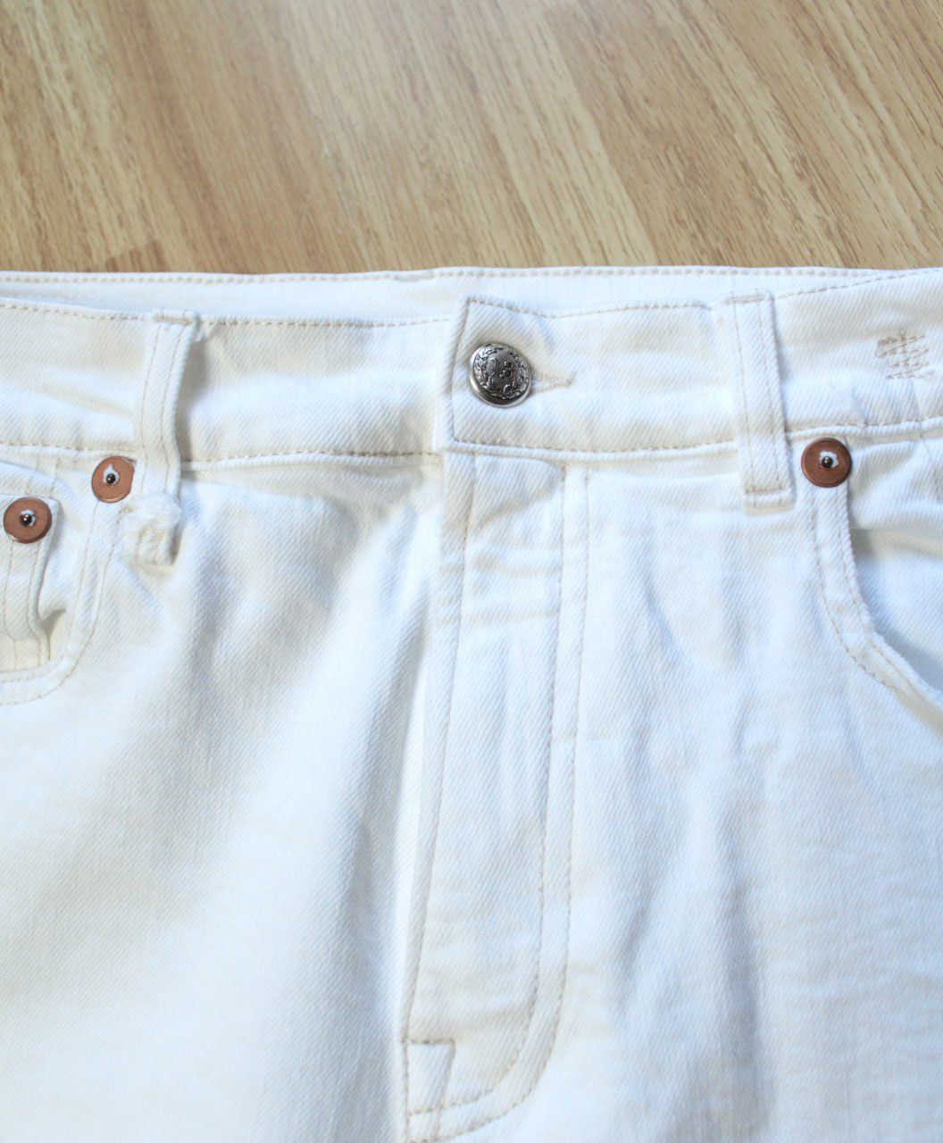 R13 🔥 R13 SS25 Romeo Jean Aerin White Stretch Denim Pants Jeans Size 28" / US 6 / IT 42 - 10 Thumbnail