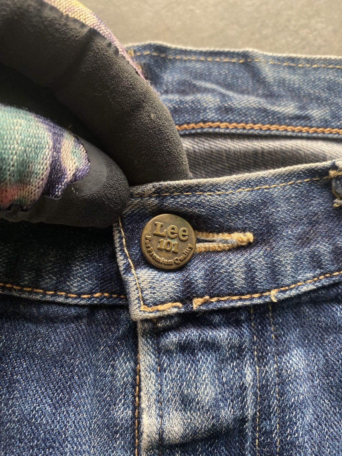 Lee × Vintage Vintage lee 101 selvedge denim Size US 33 - 7 Thumbnail