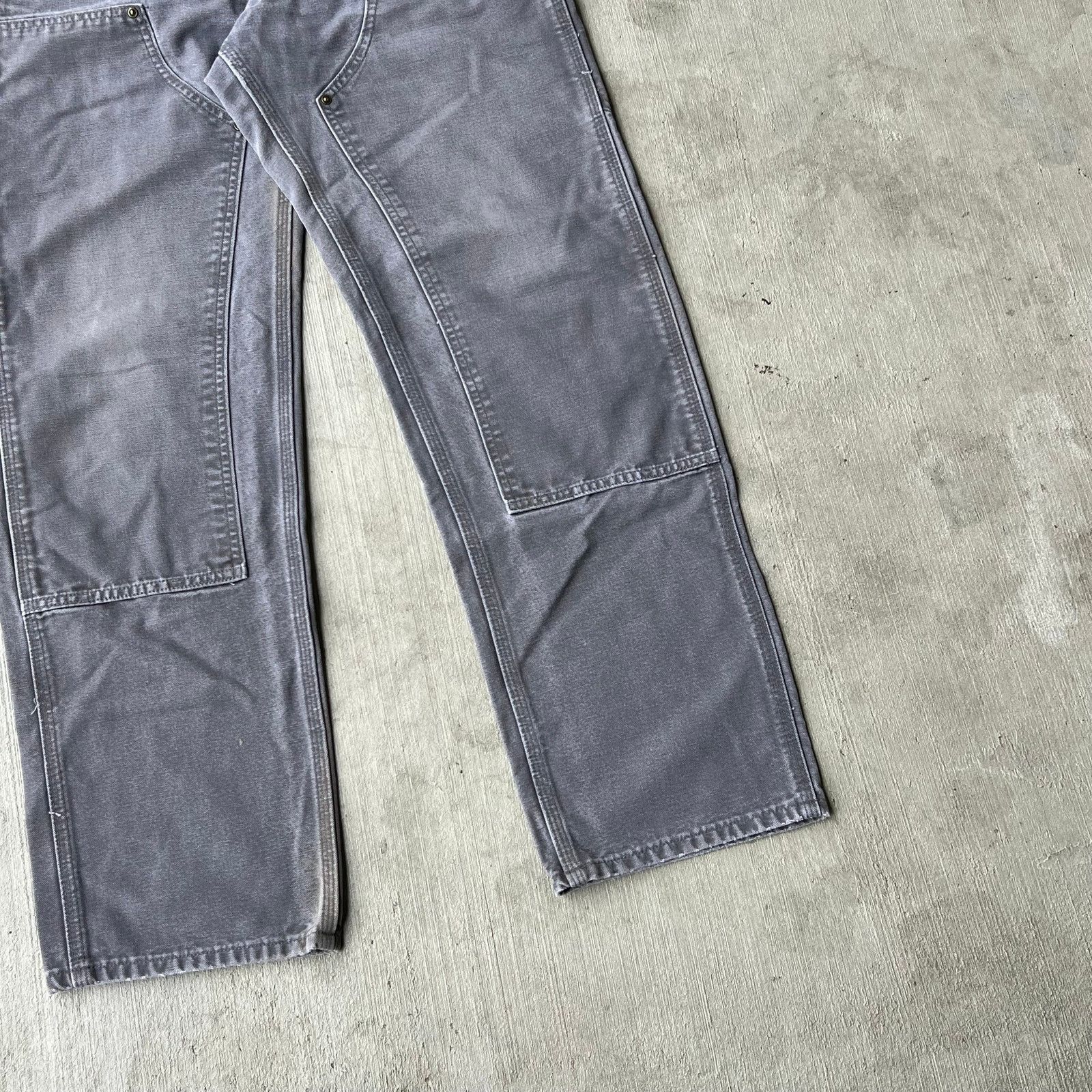 Carhartt × Vintage Carhartt faded gray double knee work wear carpenter pants Size US 31 - 3 Thumbnail
