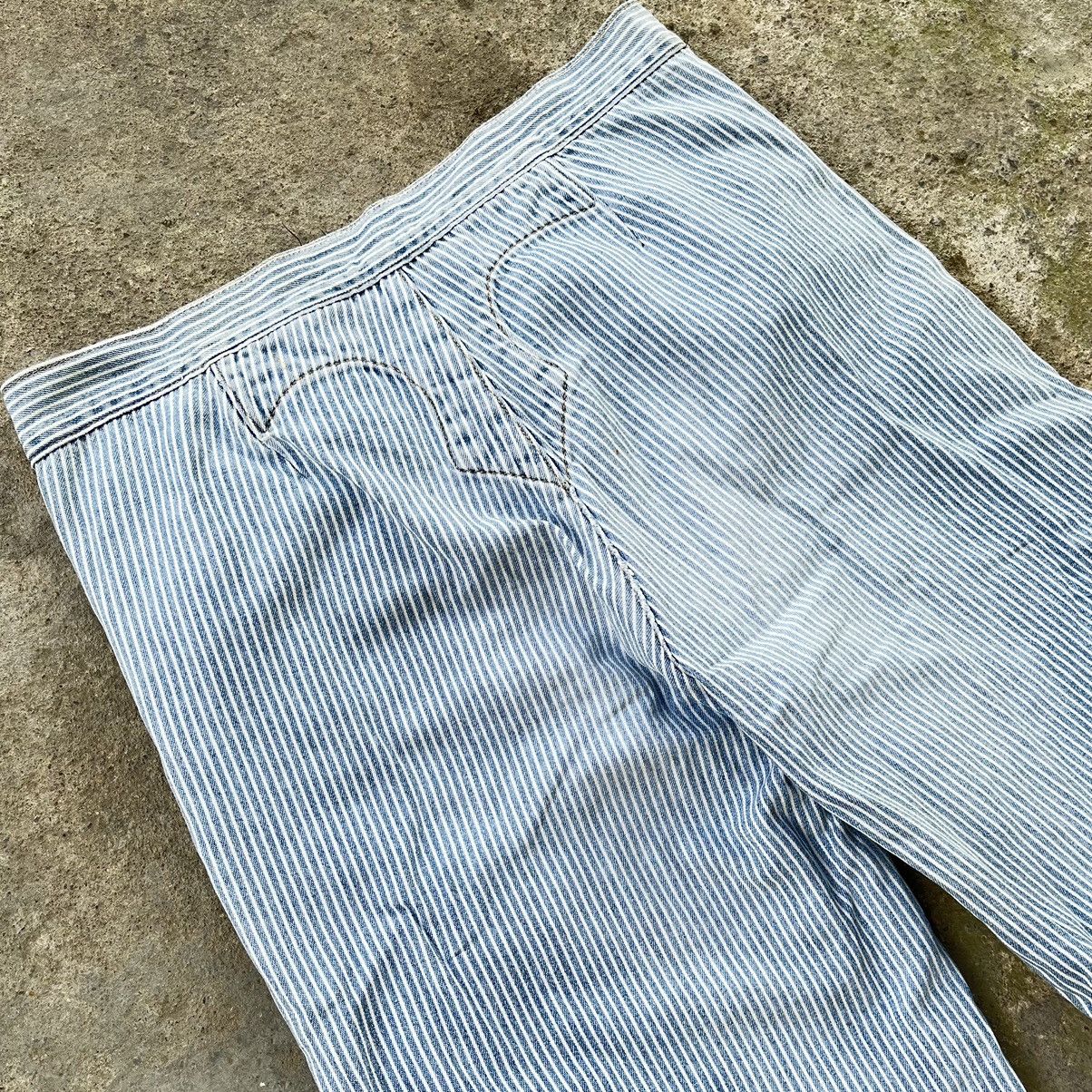 Issey Miyake × Japanese Brand × Zucca Zucca Hickory Baggy Trouser Pants Size 28" / US 6 / IT 42 - 8 Thumbnail