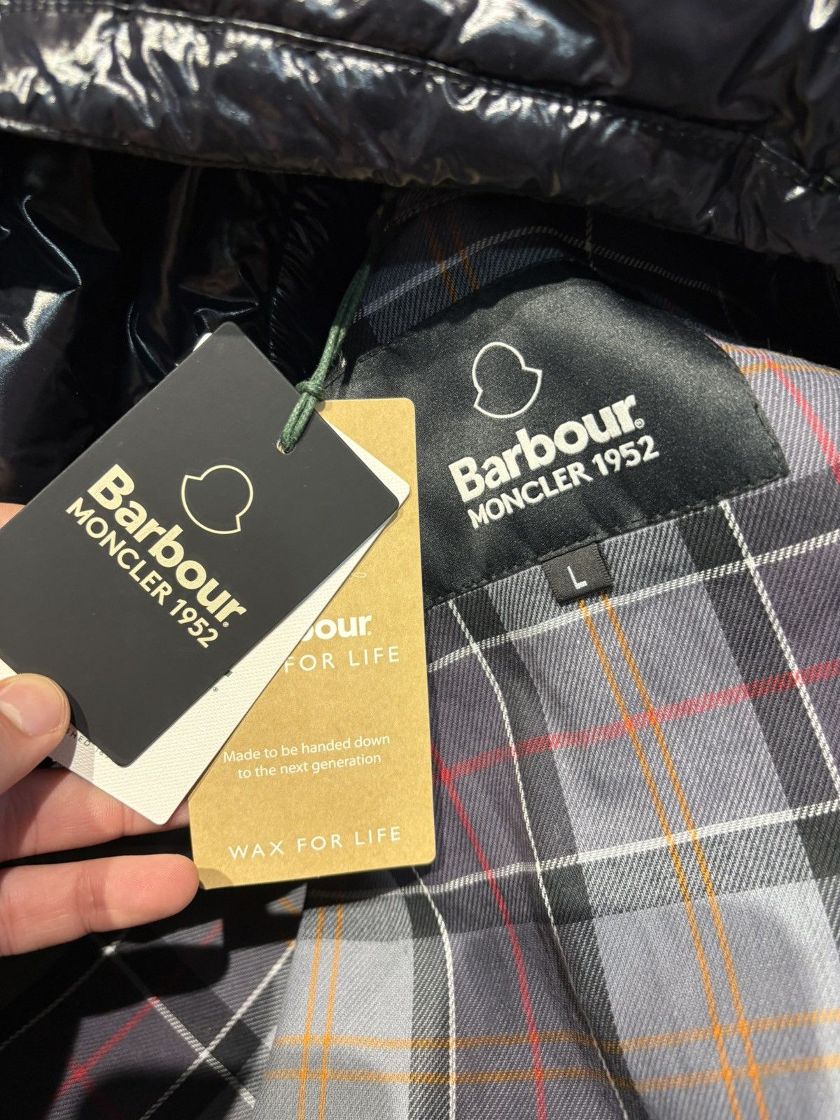 Barbour × Moncler Genius Moncler Genius X Barbour 1952 Leopard down jacket Size US L / EU 52-54 / 3 - 14 Thumbnail