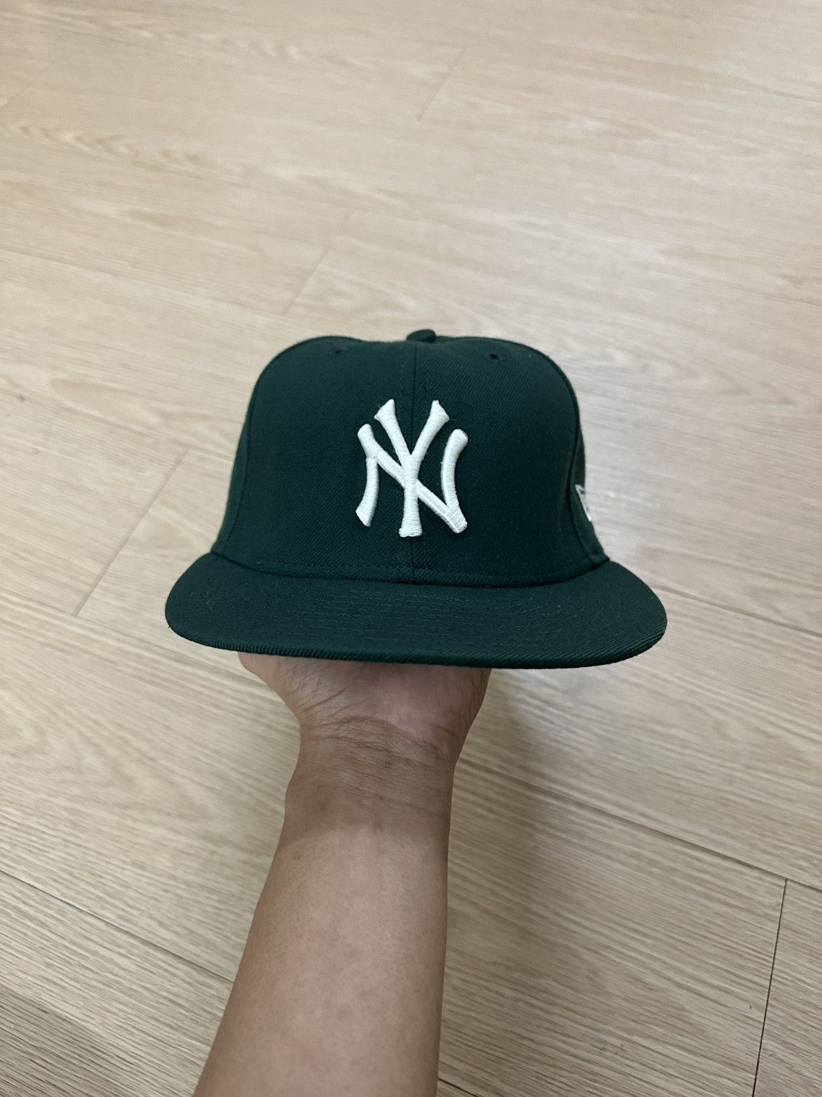 MLB × New York Yankees × Vintage Rare Vintage New York Yankees New Era Made In USA Full Cap Size ONE SIZE - 3 Thumbnail