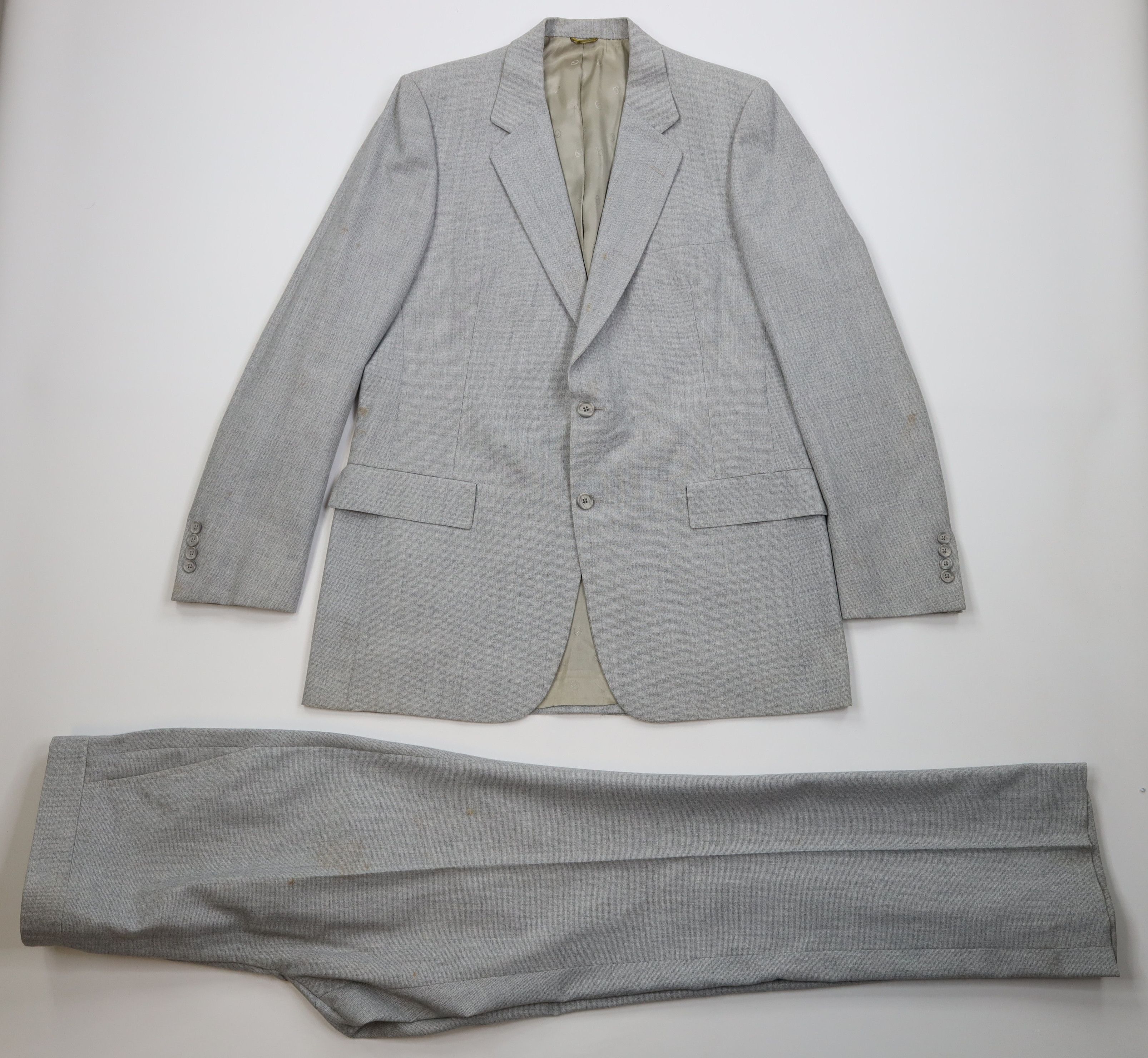 Christian Dior Monsieur Vintage 70s Christian Dior 2 Piece Wool Suit Size 44L - 1 Thumbnail