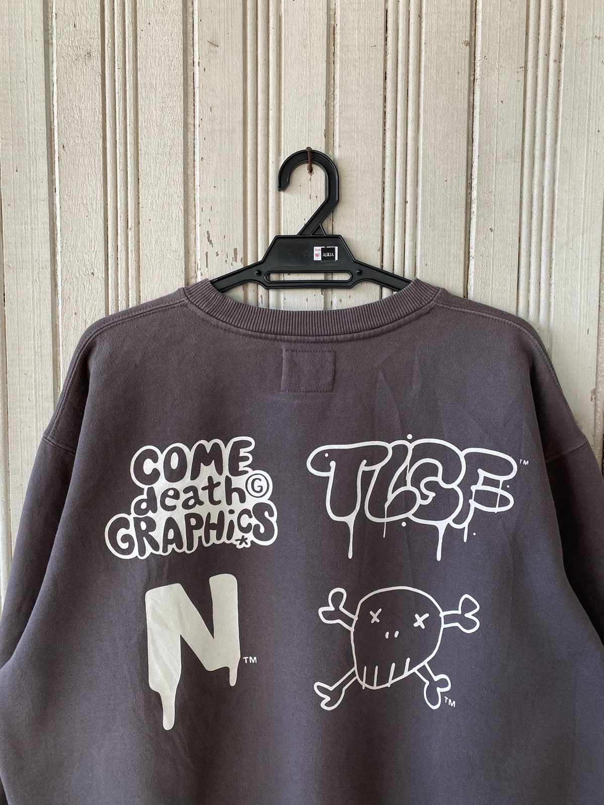 Vintage Vintage Narcotic Come Death Graphich Sweatshirt Size US L / EU 52-54 / 3 - 4 Thumbnail