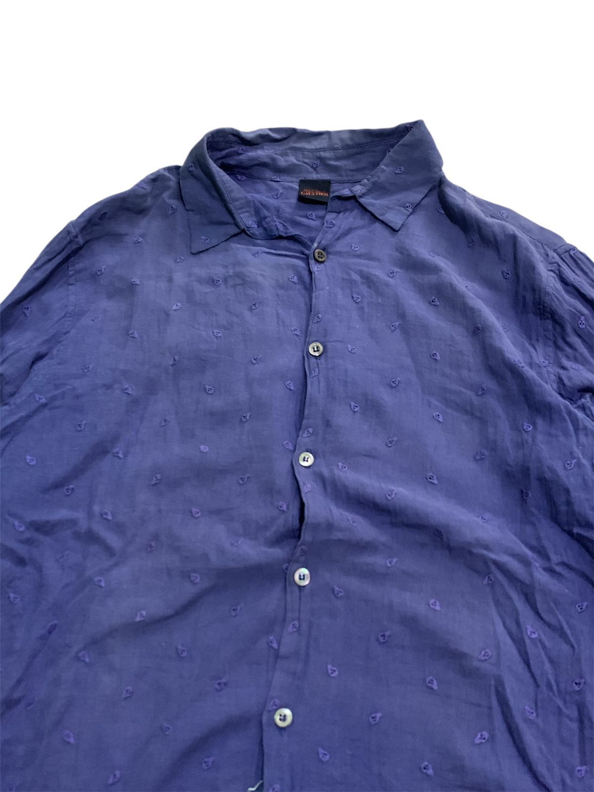 Japanese Brand × Jean Paul Gaultier × Vintage Jean Paul Gaultier Skull Embroidery Shirt Size US M / EU 48-50 / 2 - 2 Thumbnail