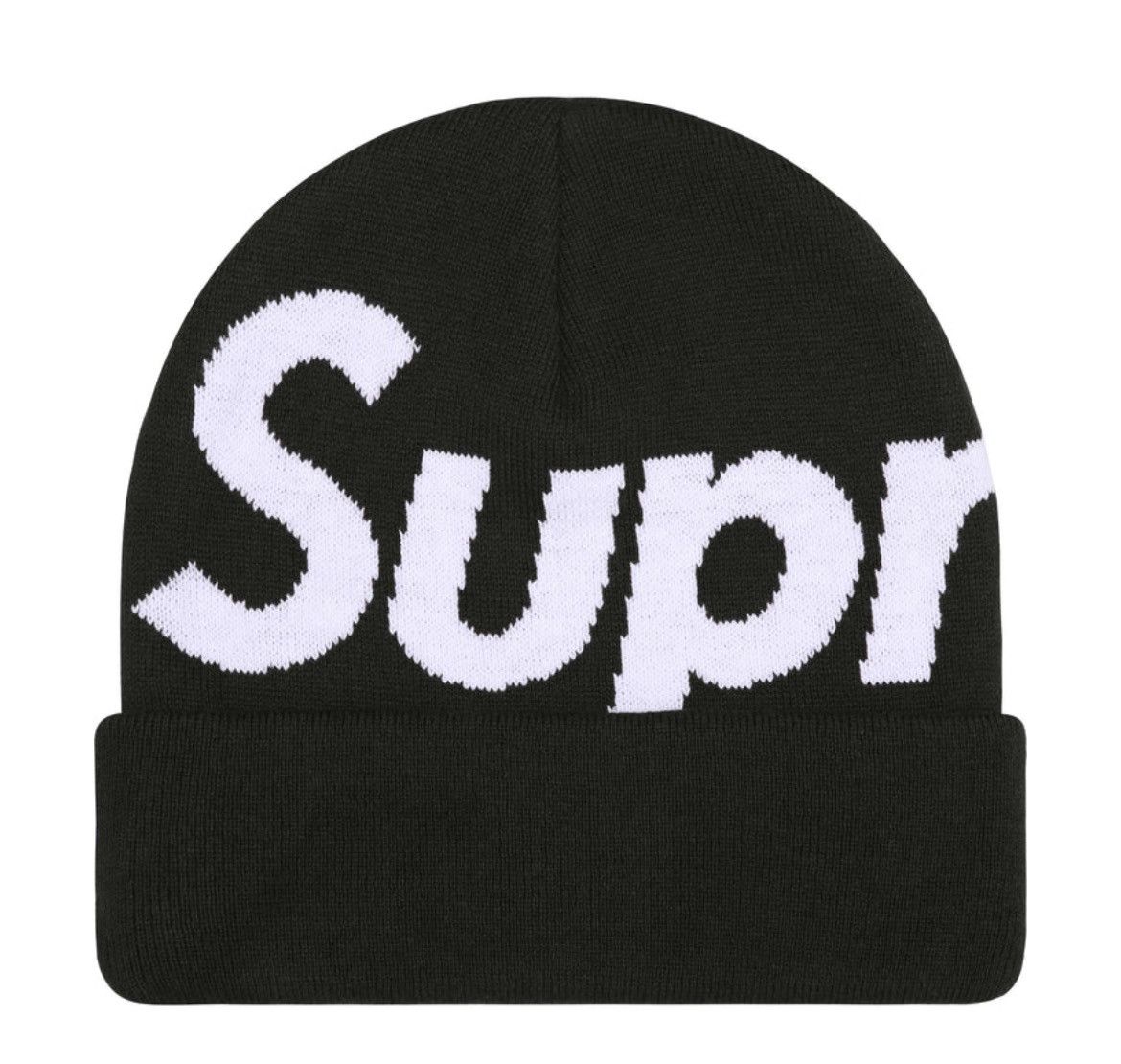 Supreme Supreme Big Logo Beanie Black FW25 Size ONE SIZE - 1 Thumbnail