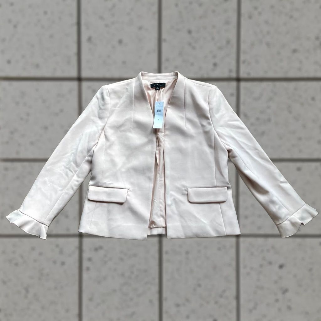 Ann Taylor Ann Taylor Jacket Womens Size 4 Pink Lined Regular Office Career Spring Fall Summer Winter Size S / US 4 / IT 40 - 1 Thumbnail