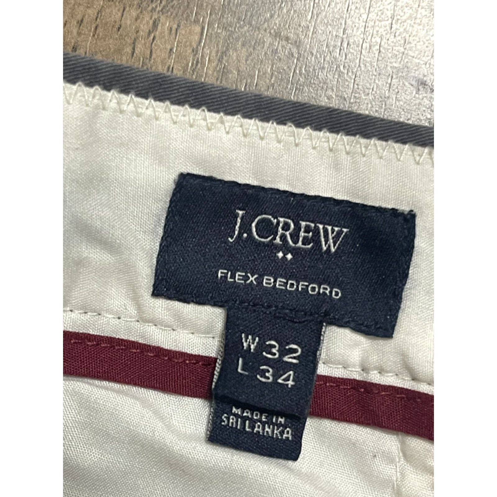 J.Crew J.Crew Pants Men's 32/34 Gray Flex Bedford Straight Leg Pockets Casual Regular Inseam 34 Size US 32 / EU 48 - 4 Thumbnail