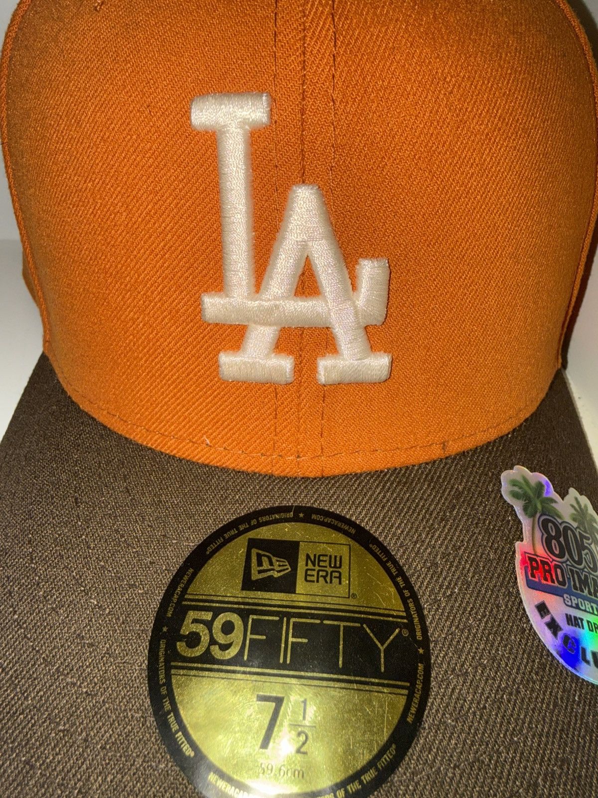 LA Dodgers 100th Anniversary FITTED (Camp fire) 7 1/2