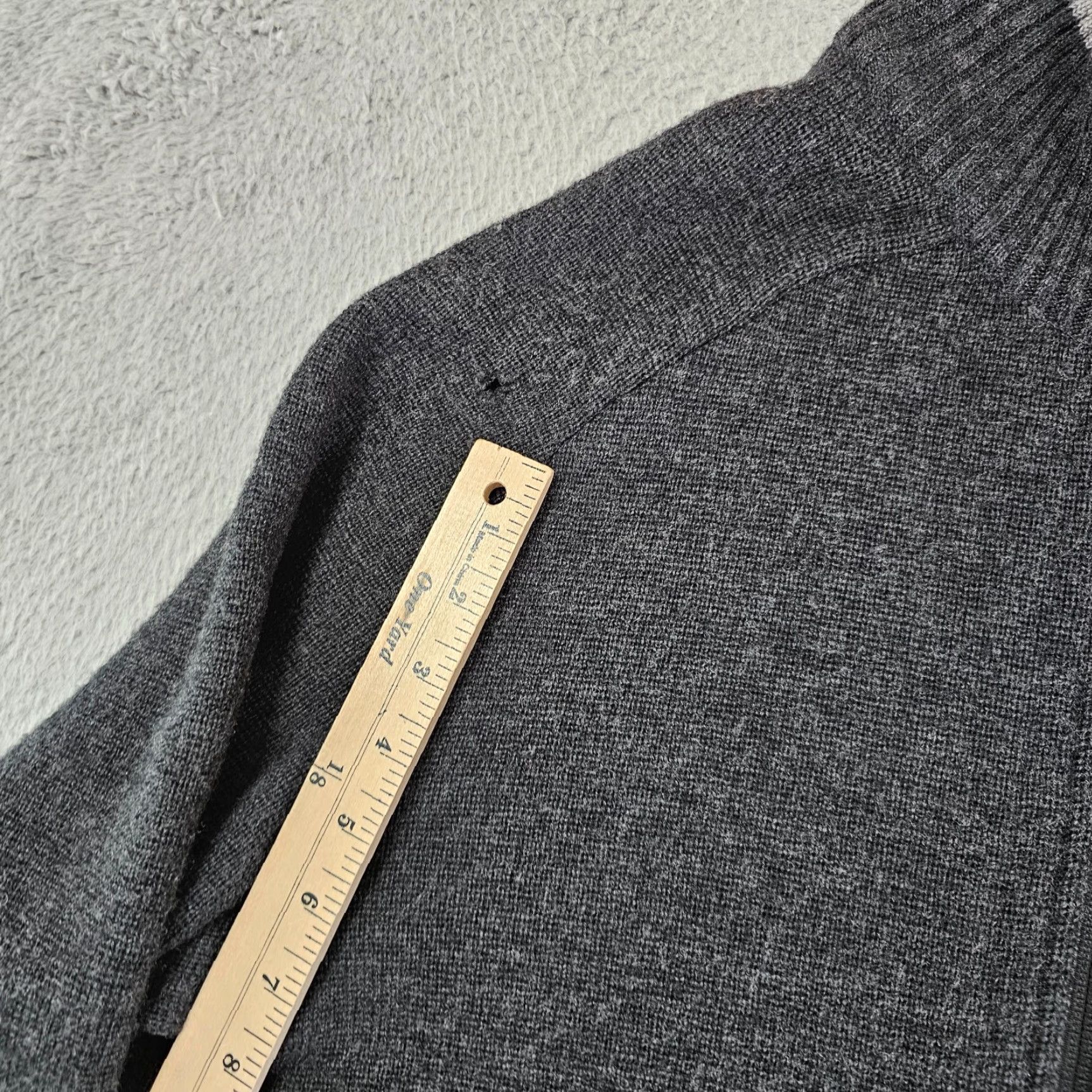 Vintage Ibex Mens Sweater Full Zip Knit Wool Gray L Size US L / EU 52-54 / 3 - 4 Thumbnail