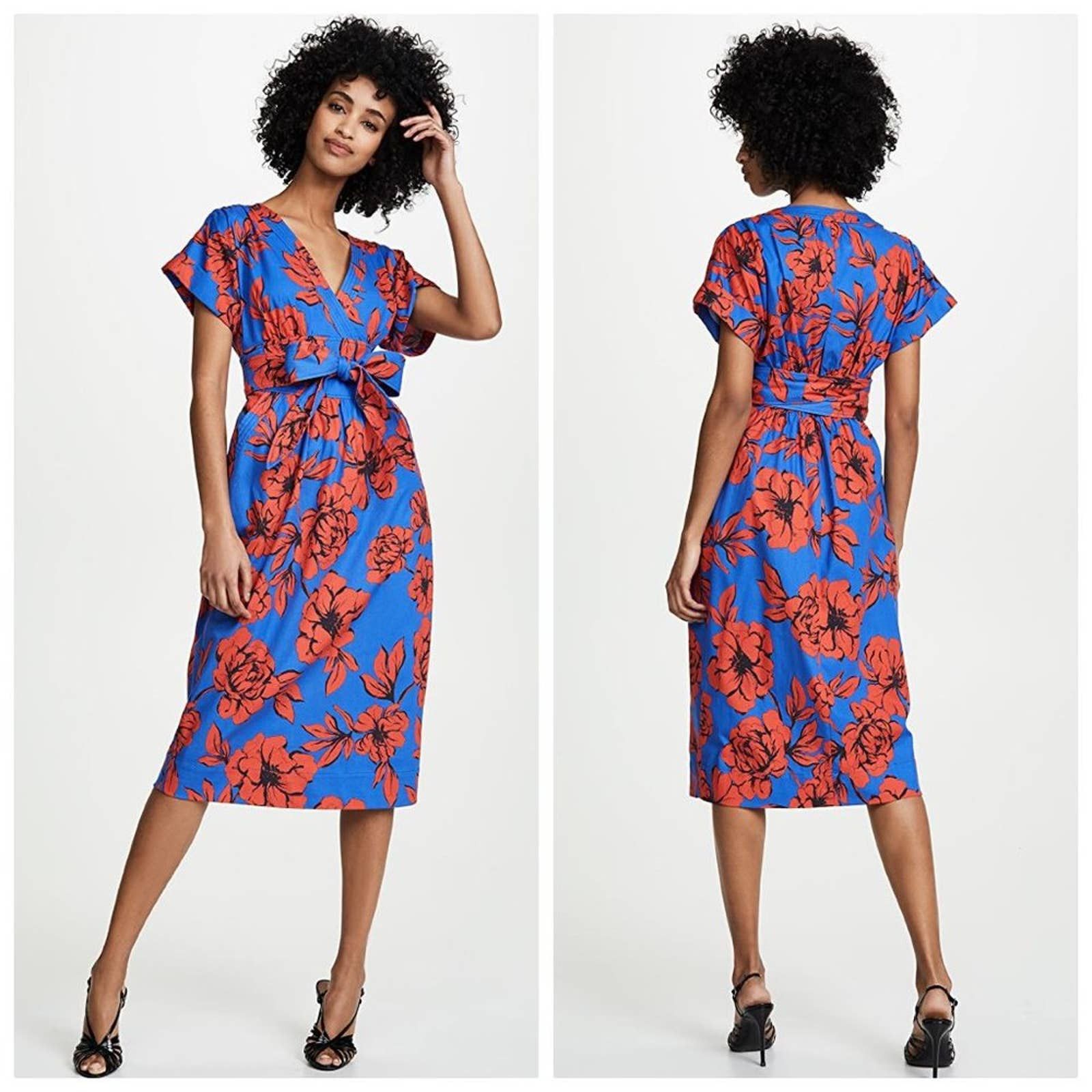 image of New Marissa Webb Luciano Dress In Peony Klein Blue, Women's (Size XS)