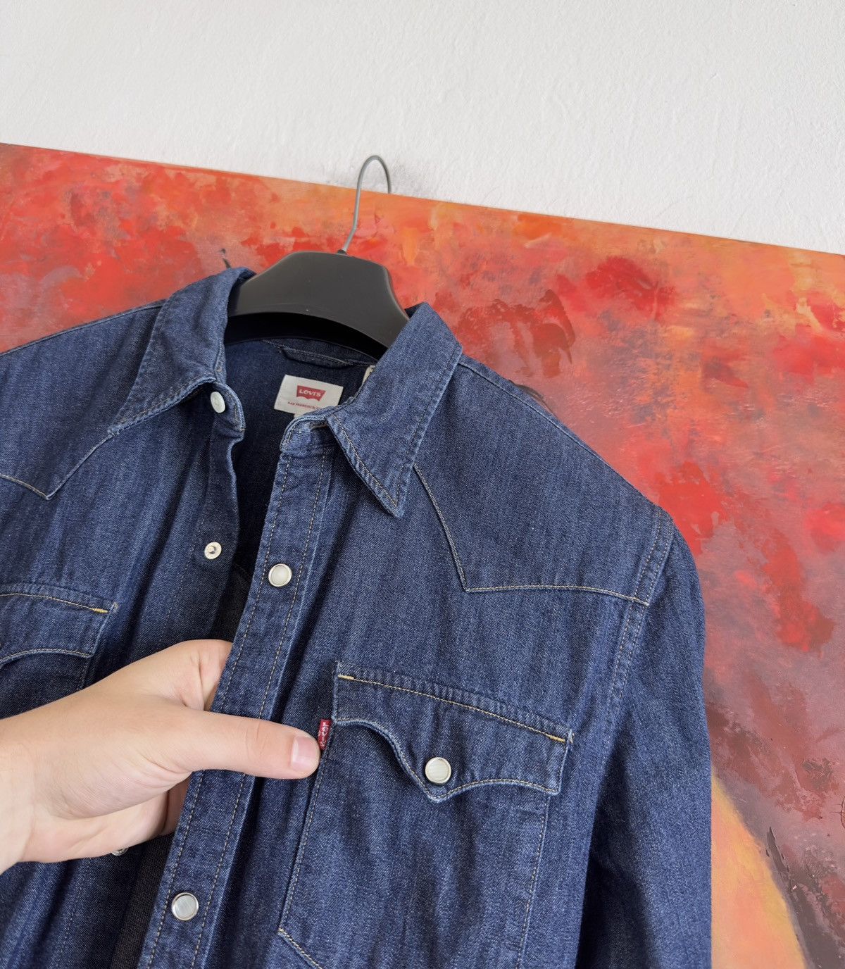 Levi's Levis Blue Denim Shirt Button Up Size S Size US S / EU 44-46 / 1 - 5 Thumbnail