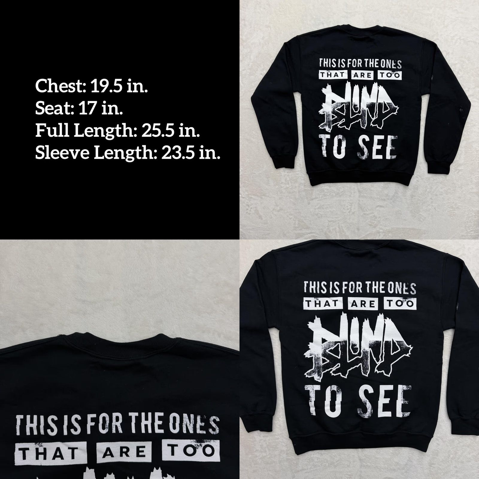 Gildan Myka Relocate Sweatshirt Mens Small Black Gildan Heavy Blend Fleece Graphic Print Band Music Rock Pullover Size US S / EU 44-46 / 1 - 8 Thumbnail