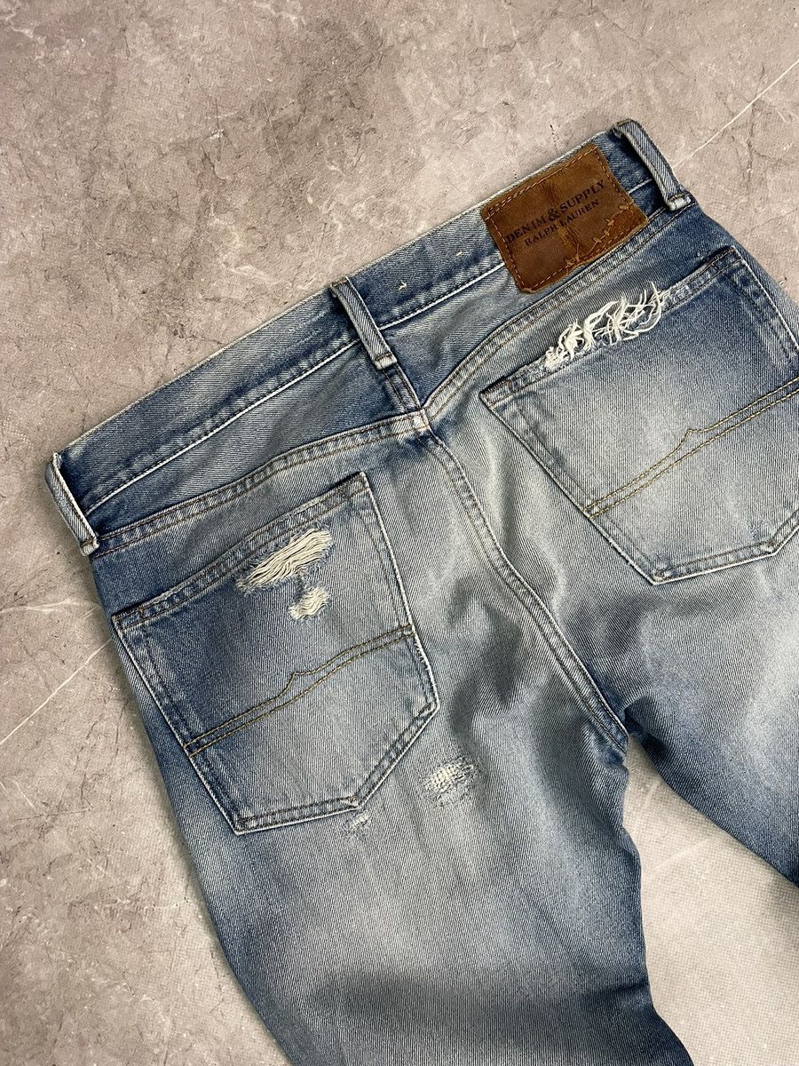 Polo Ralph Lauren Ralph Lauren denim supply distressed jeans pants y2k style Size US 32 / EU 48 - 11 Thumbnail
