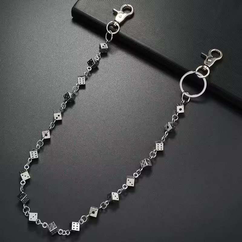 Other 61CM Retro Style Dice Pants Chain Size ONE SIZE - 4 Thumbnail