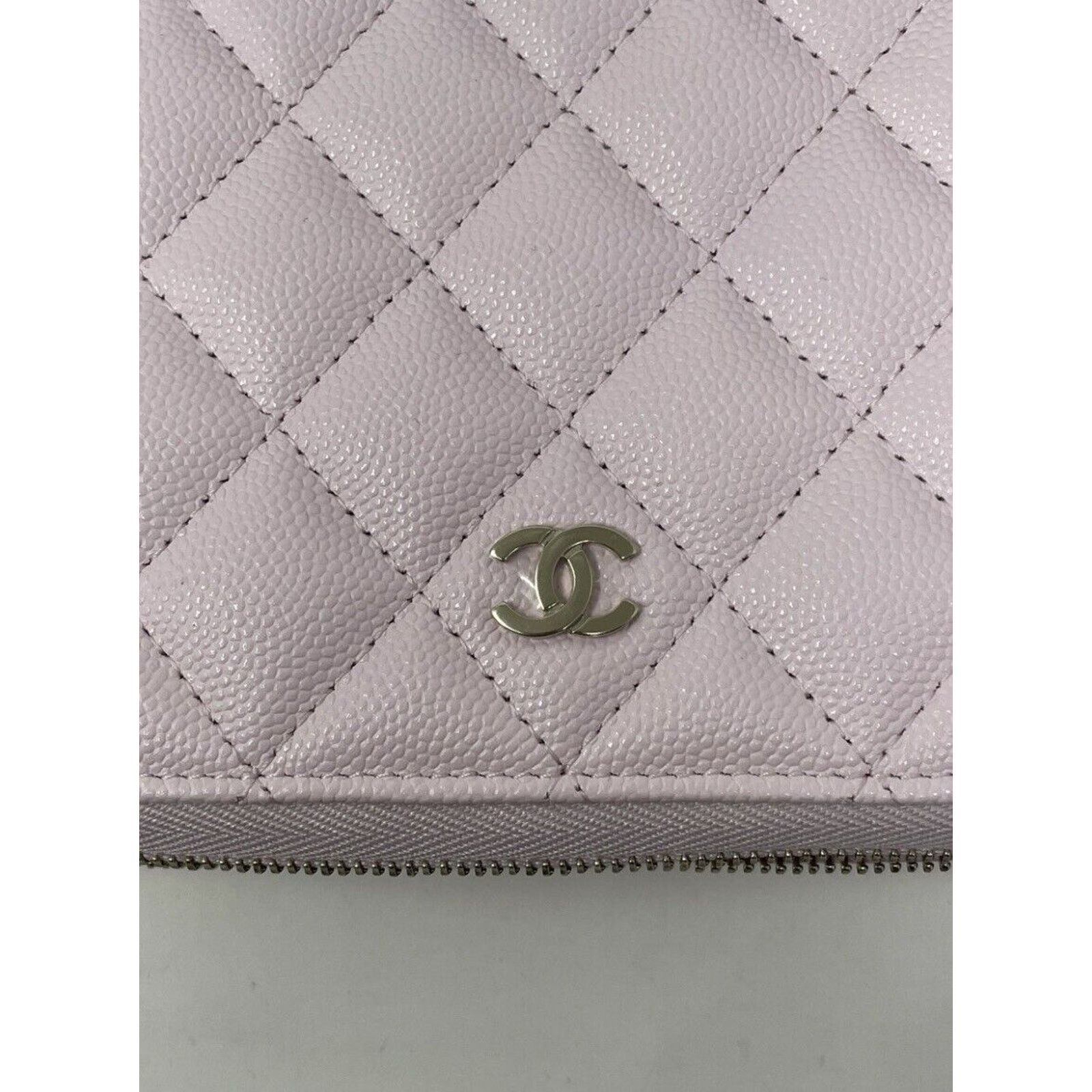 Chanel Authentic Chanel Pink Caviar Classic Long Zippy Zip Wallet Size ONE SIZE - 4 Thumbnail